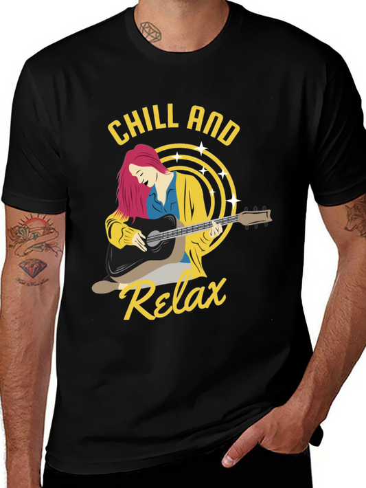 Chill and Relax Graphic T-Shirt - Stylish Comfort