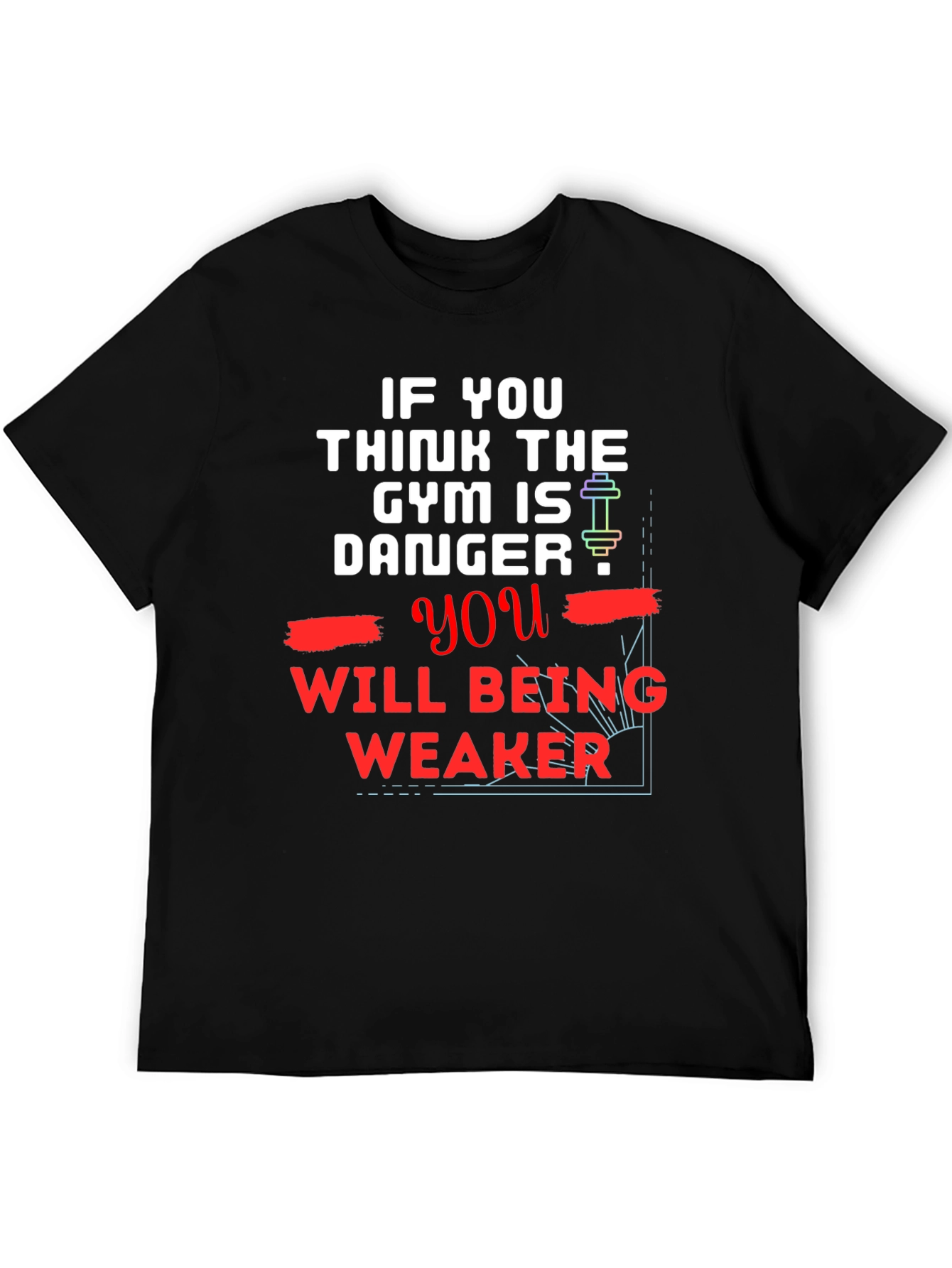 Gym Danger T-Shirt - Workout Motivation Tee