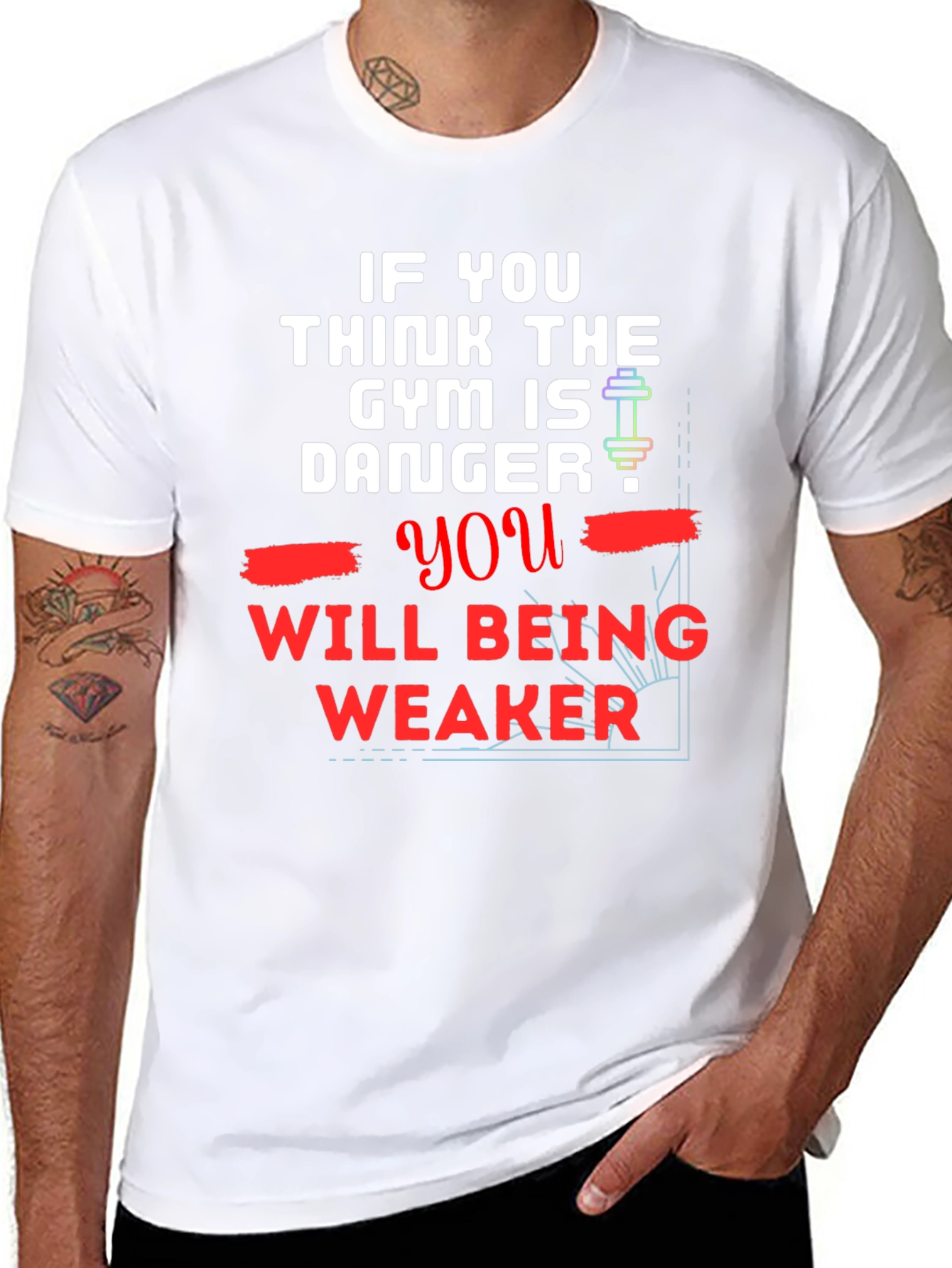 Gym Danger T-Shirt - Workout Motivation Tee