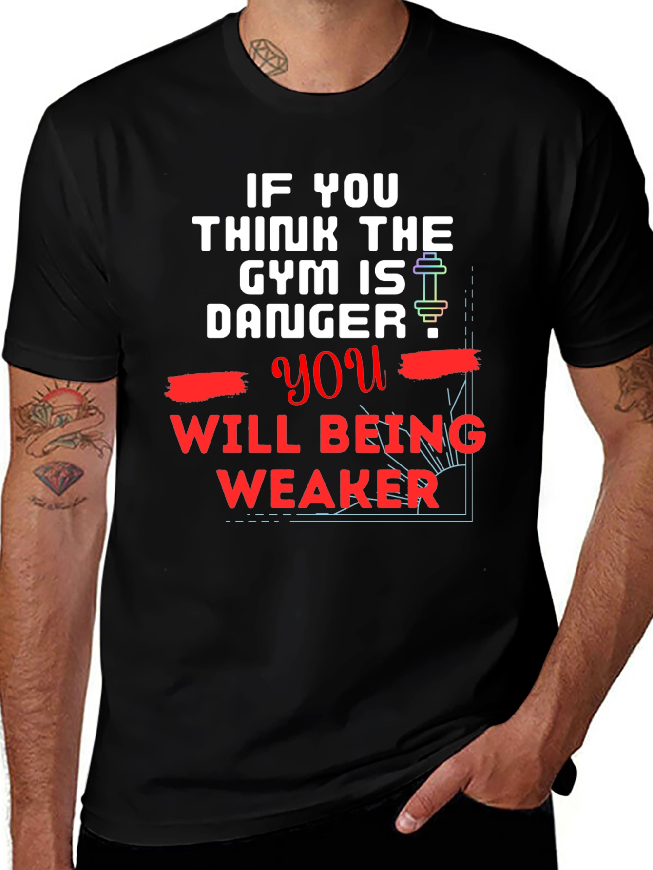 Gym Danger T-Shirt - Workout Motivation Tee