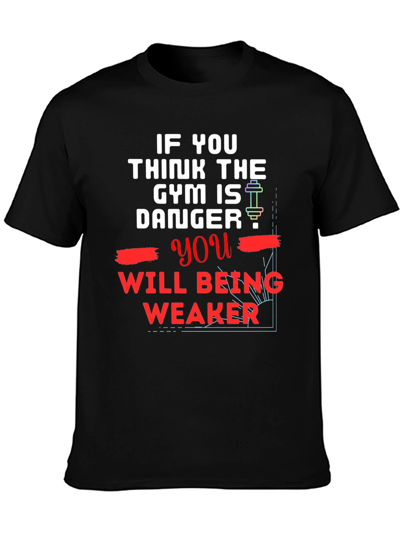 Gym Danger T-Shirt - Workout Motivation Tee