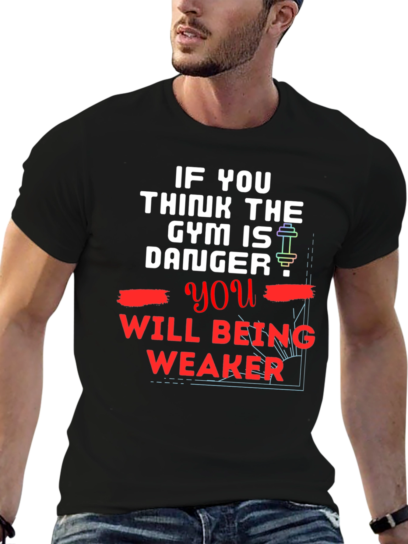 Gym Danger T-Shirt - Workout Motivation Tee