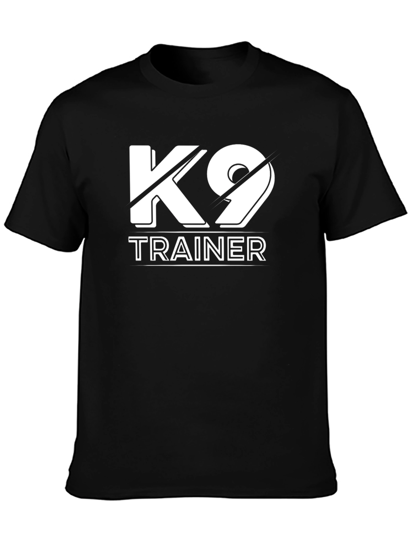 K9 Trainer Black T-Shirt Dog Handler Tee