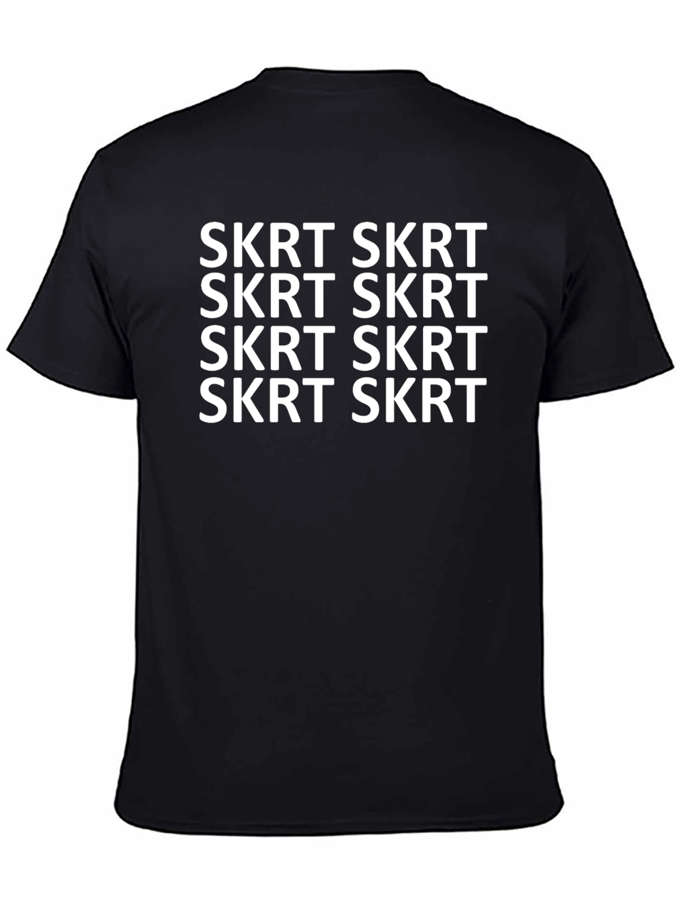 Skrt Skrt Graphic Tee - Black Cotton T-Shirt