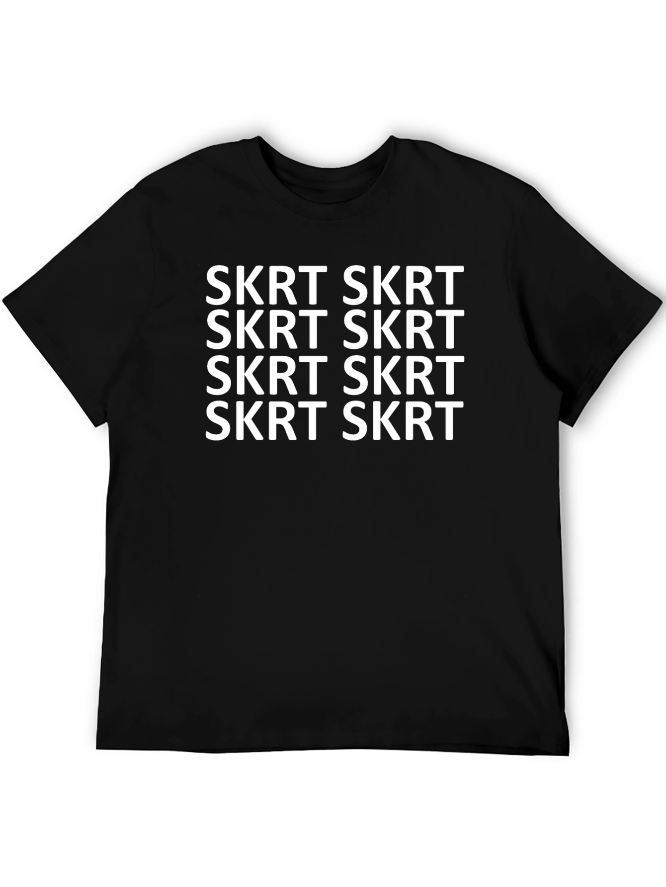 Skrt Skrt Graphic Tee - Black Cotton T-Shirt
