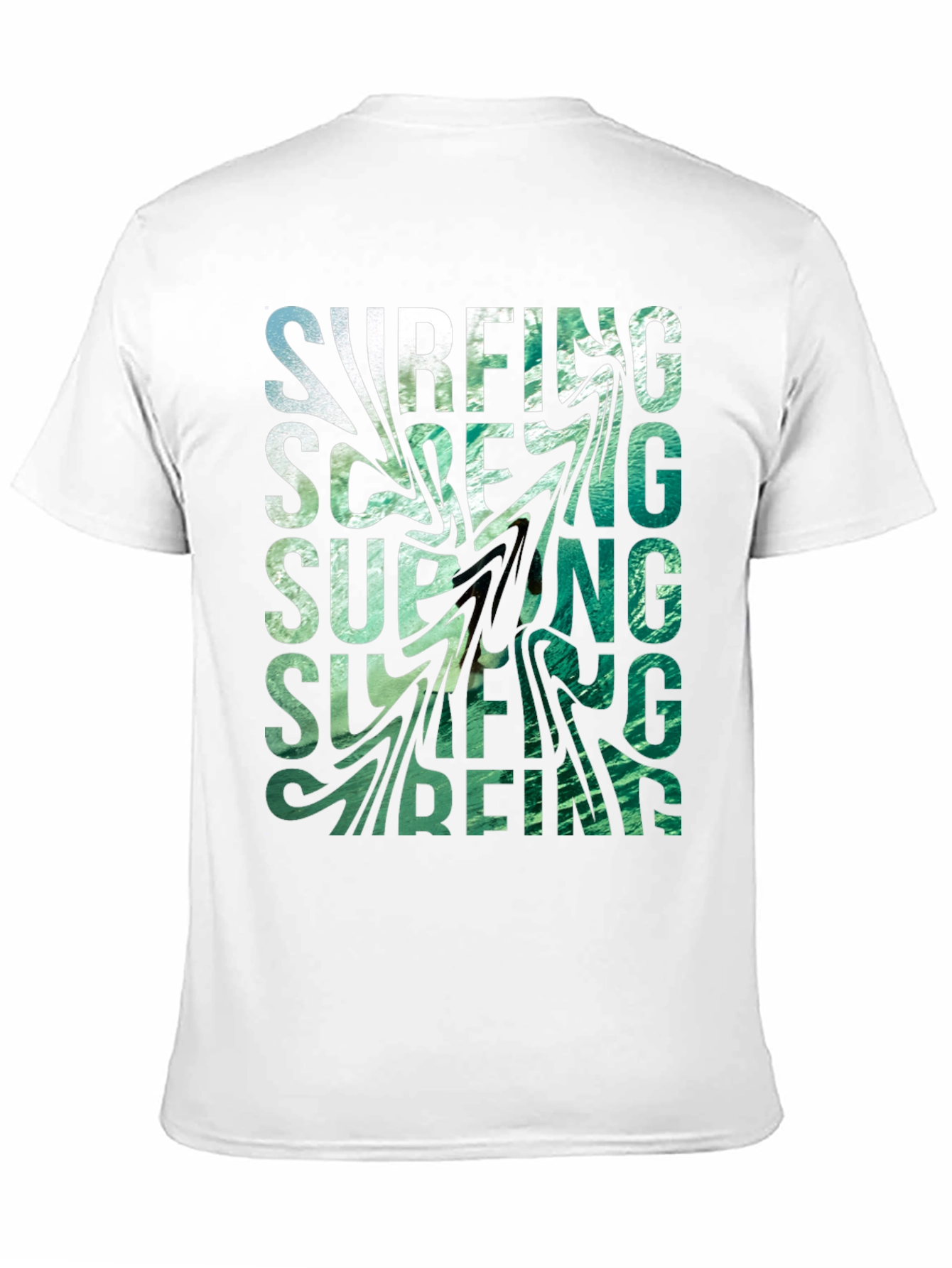 Surfing Graphic Black T-Shirt