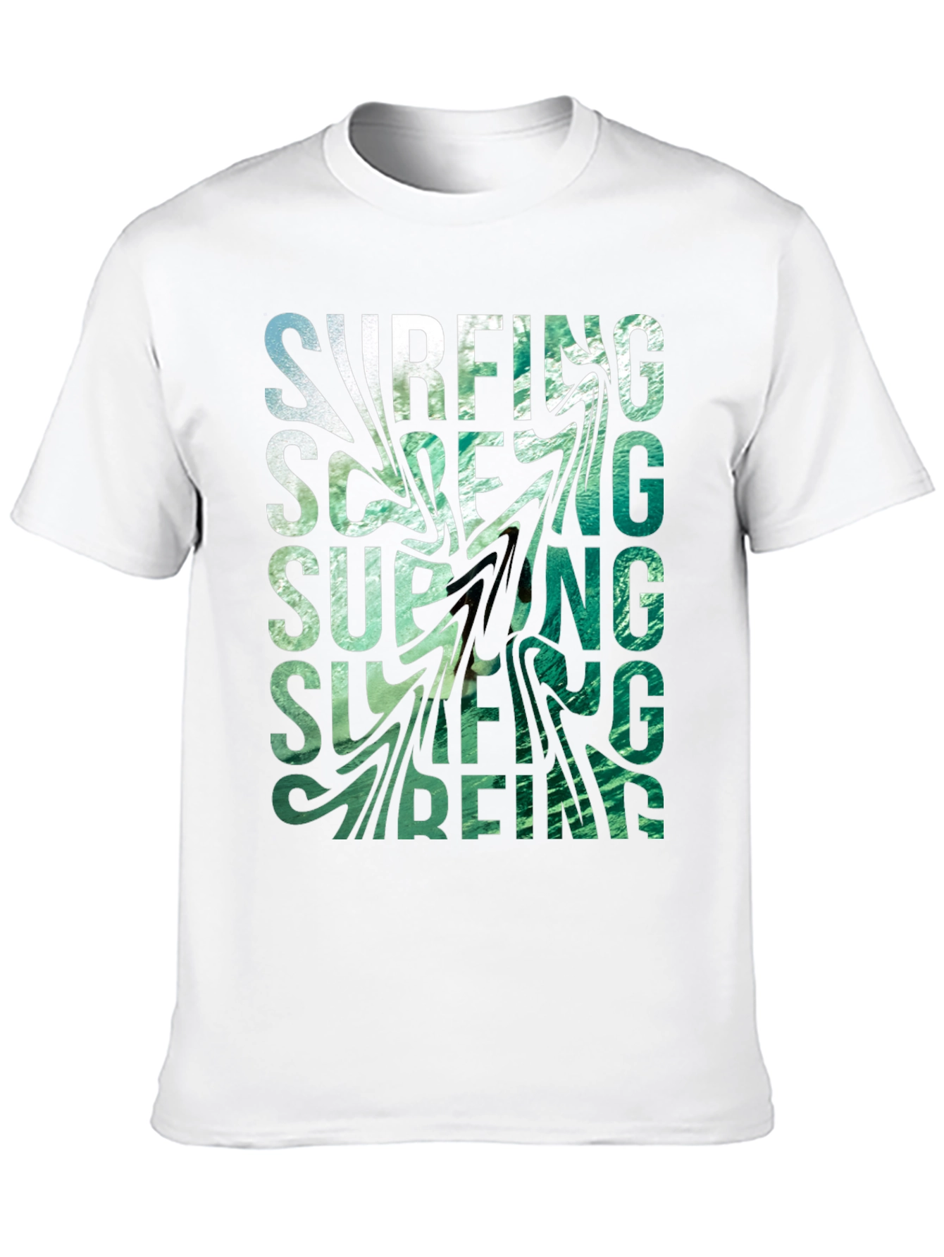Surfing Graphic Black T-Shirt