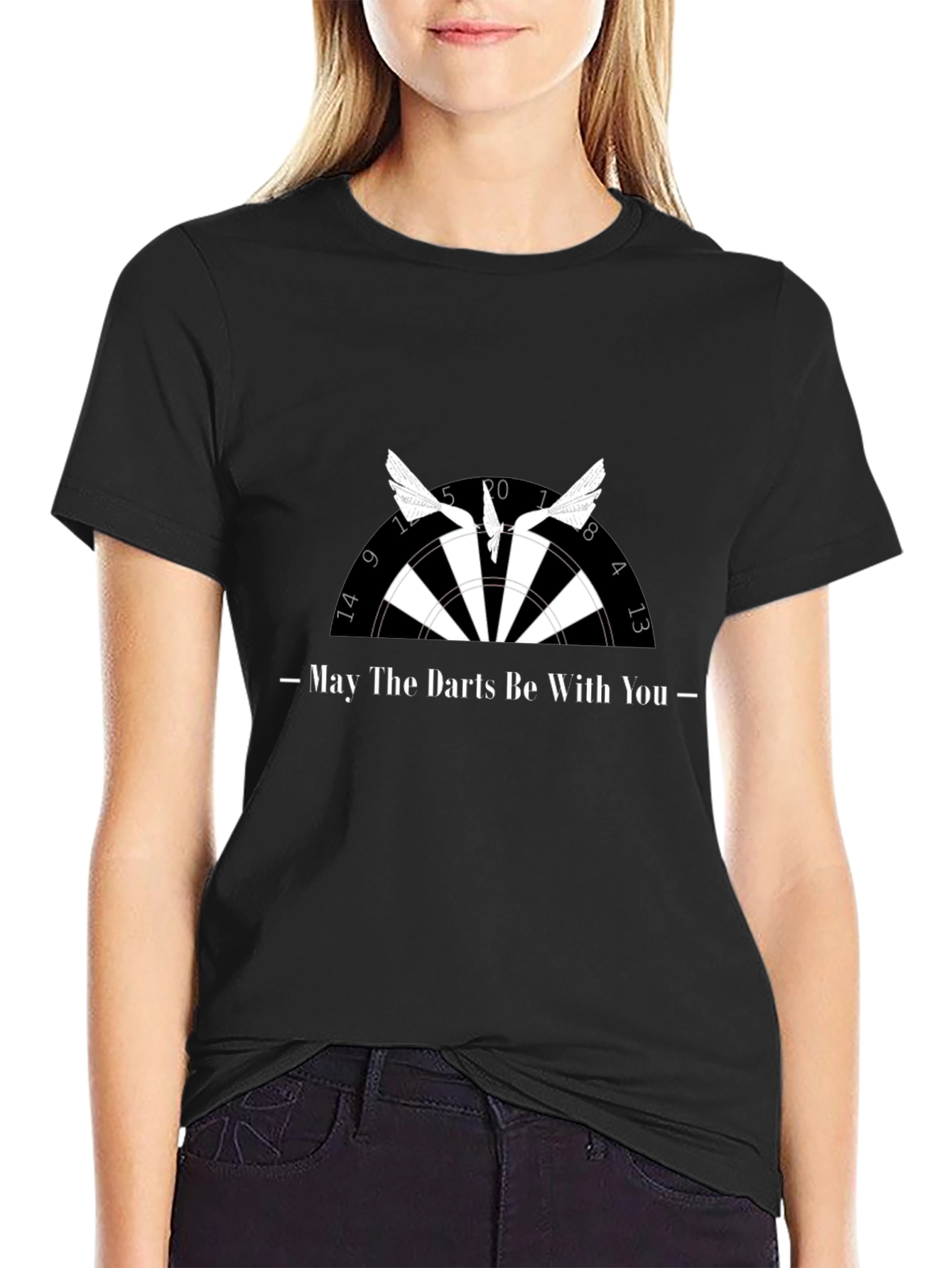 May the Darts Be With You - Black T-Shirt