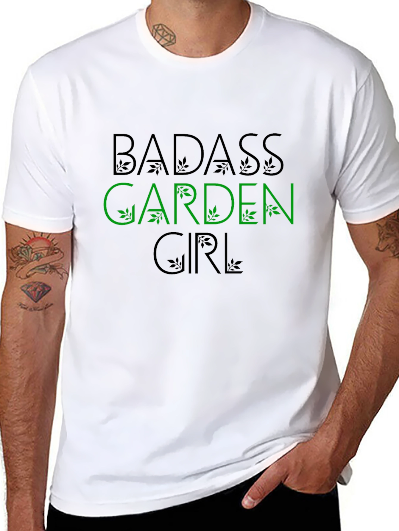 Badass Garden Girl T-Shirt - Gardening Apparel