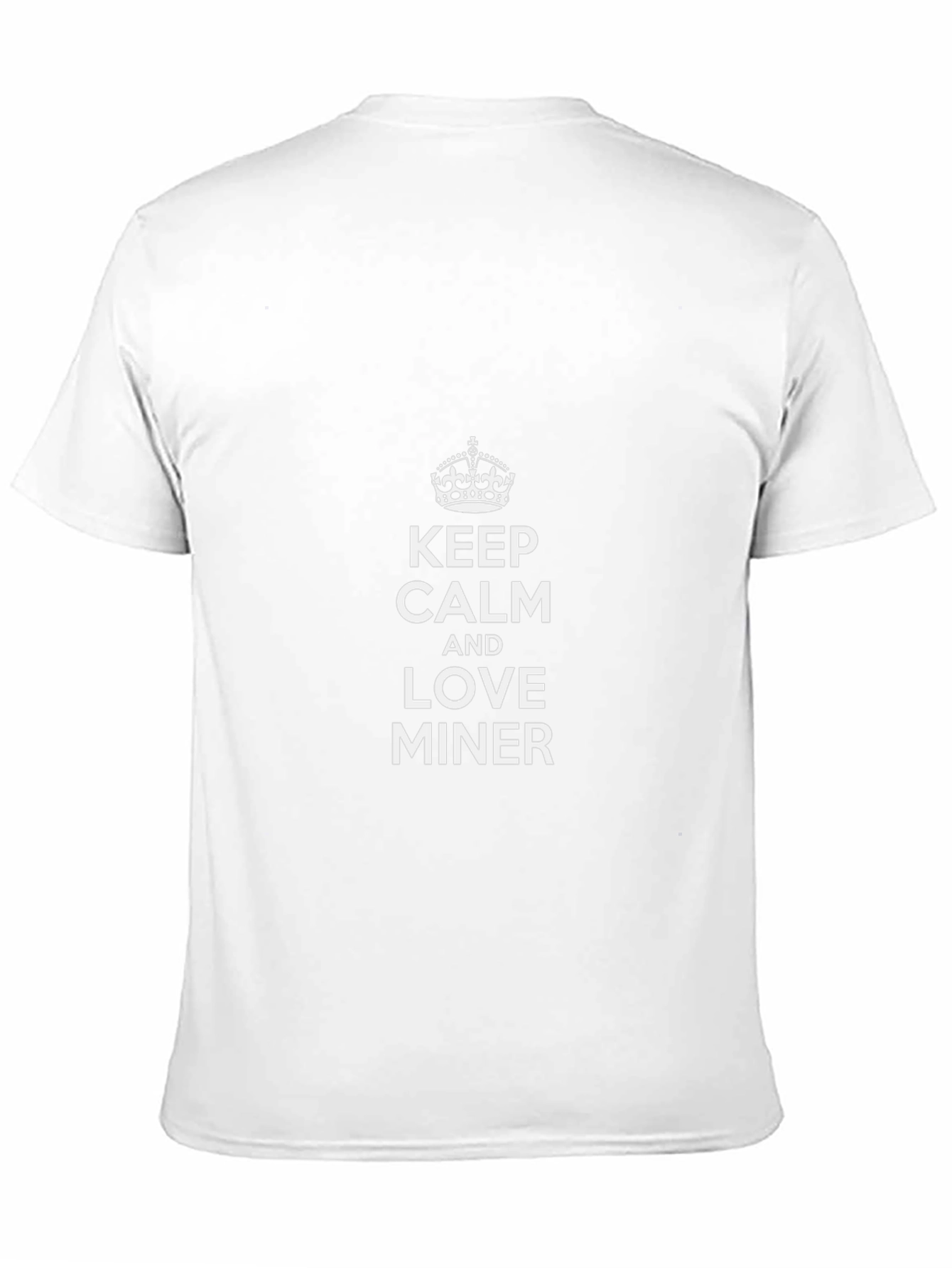 Keep Calm and Love Miner Black T-Shirt
