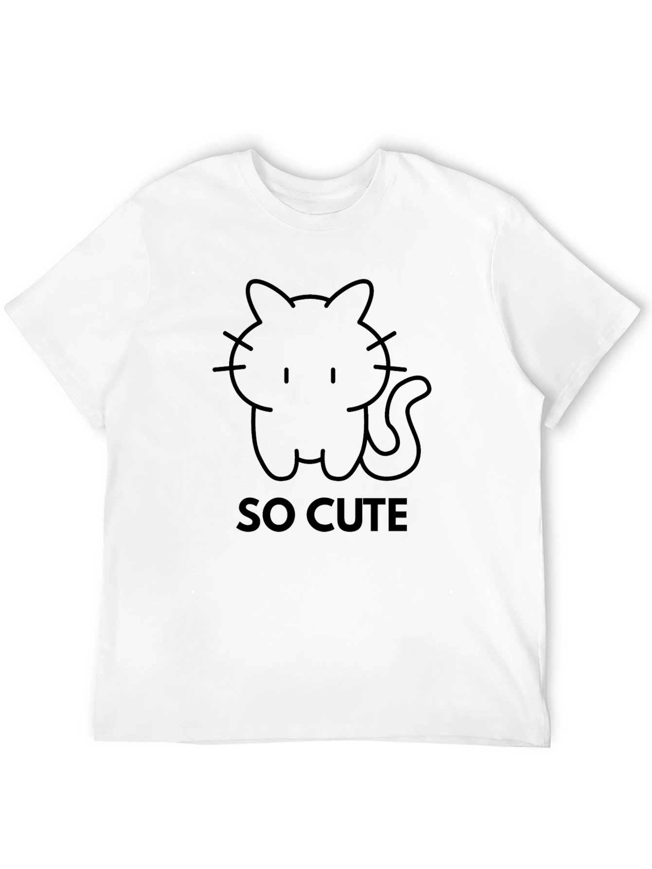 So Cute Cat T-Shirt - Stylish Graphic Tee