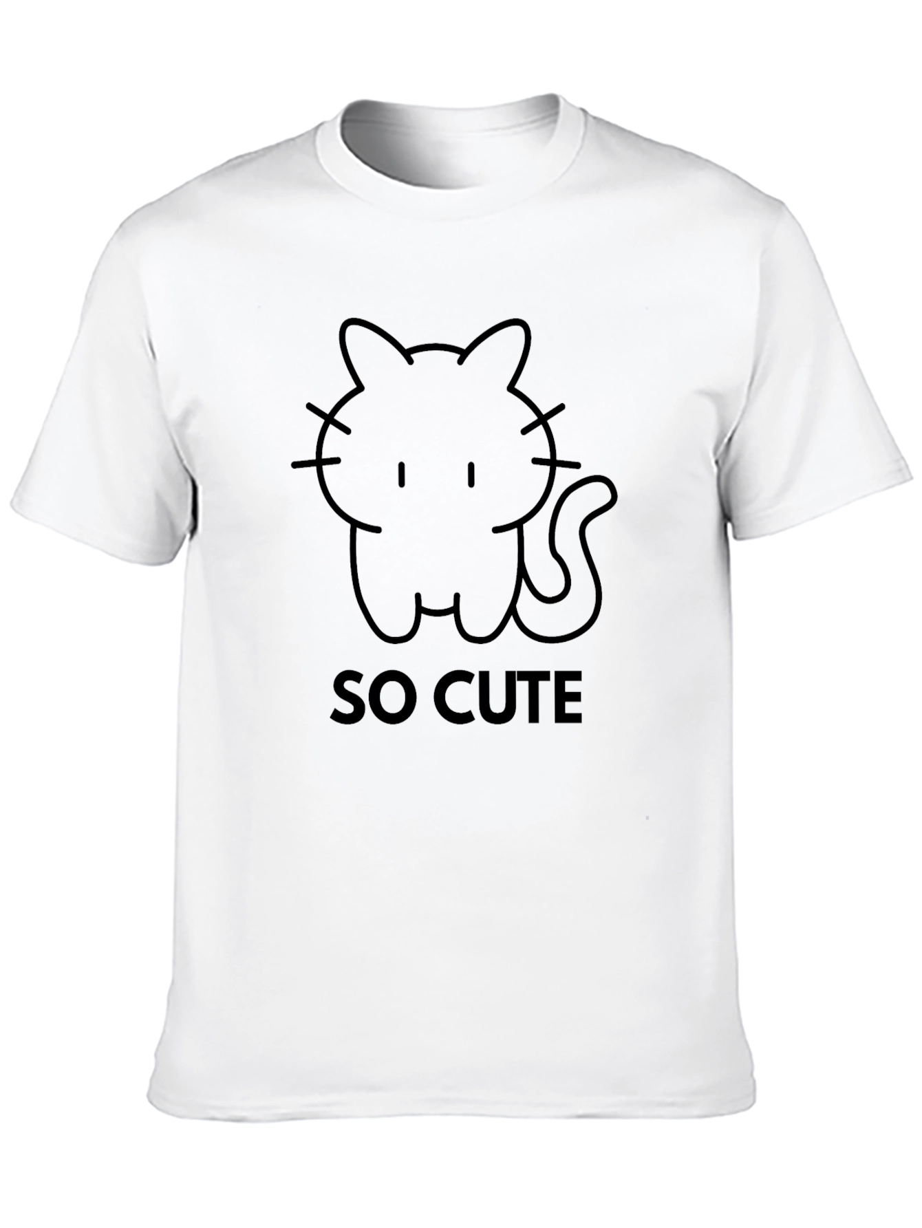 So Cute Cat T-Shirt - Stylish Graphic Tee