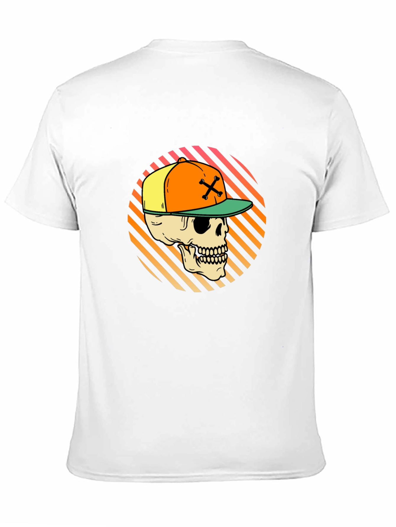 Skull in Cap Graphic Tee - Urban Streetwear