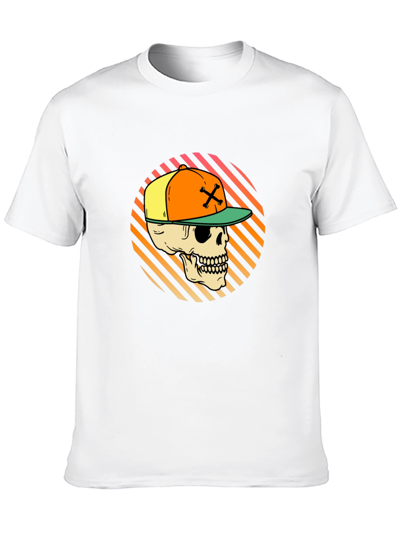 Skull in Cap Graphic Tee - Urban Streetwear