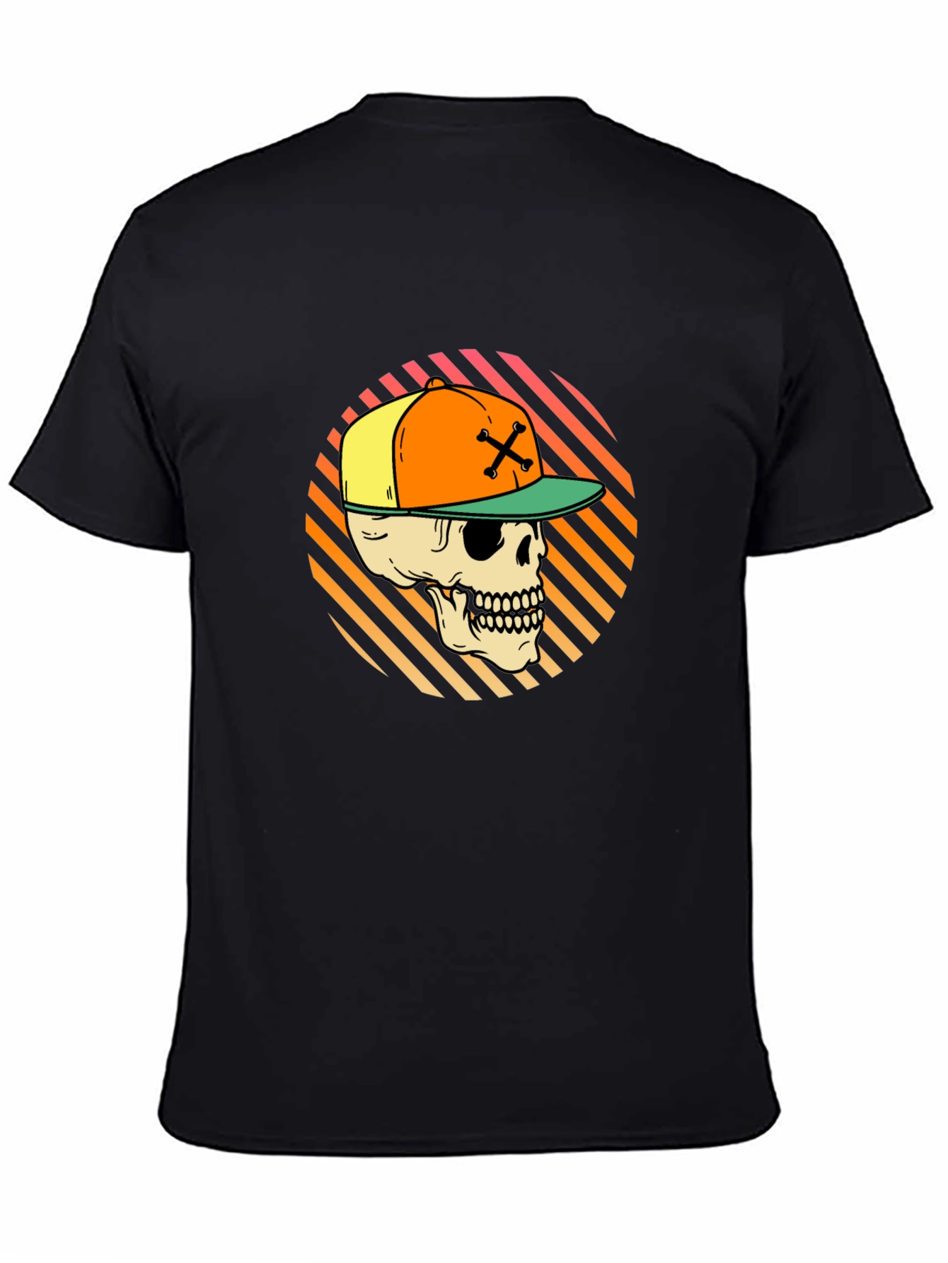 Skull in Cap Graphic Tee - Urban Streetwear
