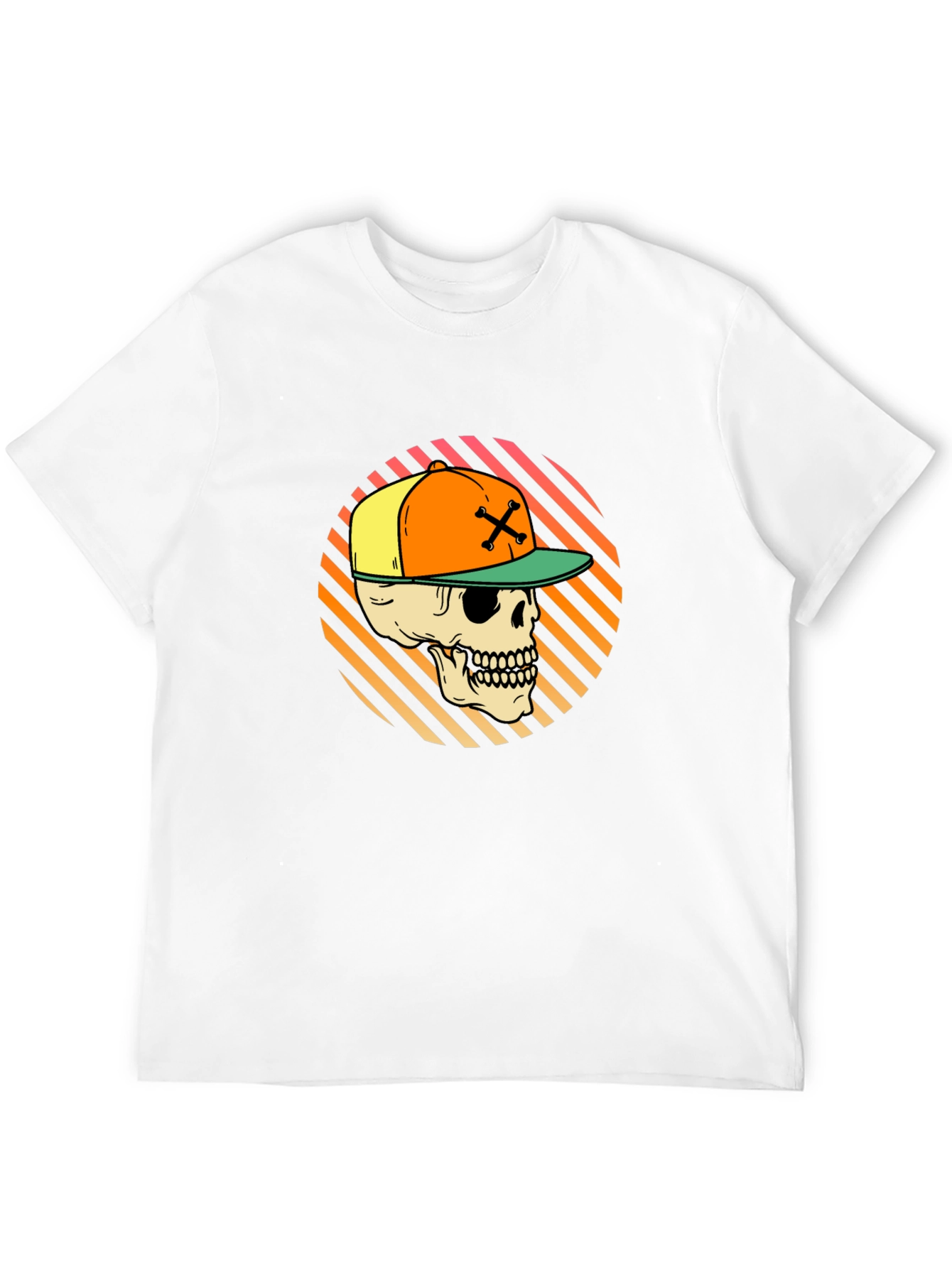 Skull in Cap Graphic Tee - Urban Streetwear