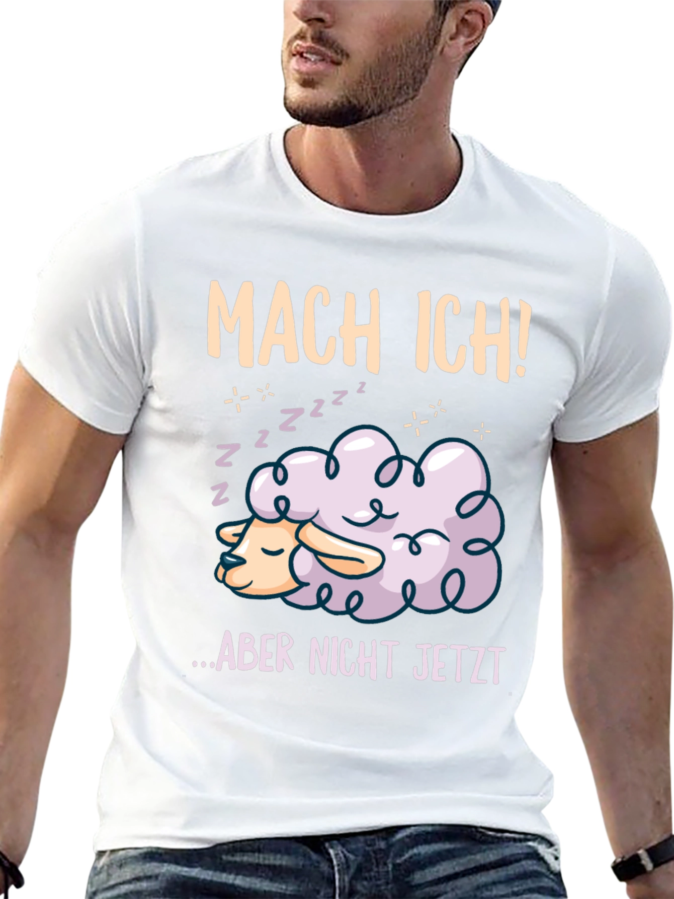Mach Ich! T-Shirt - Sleeping Sheep Design