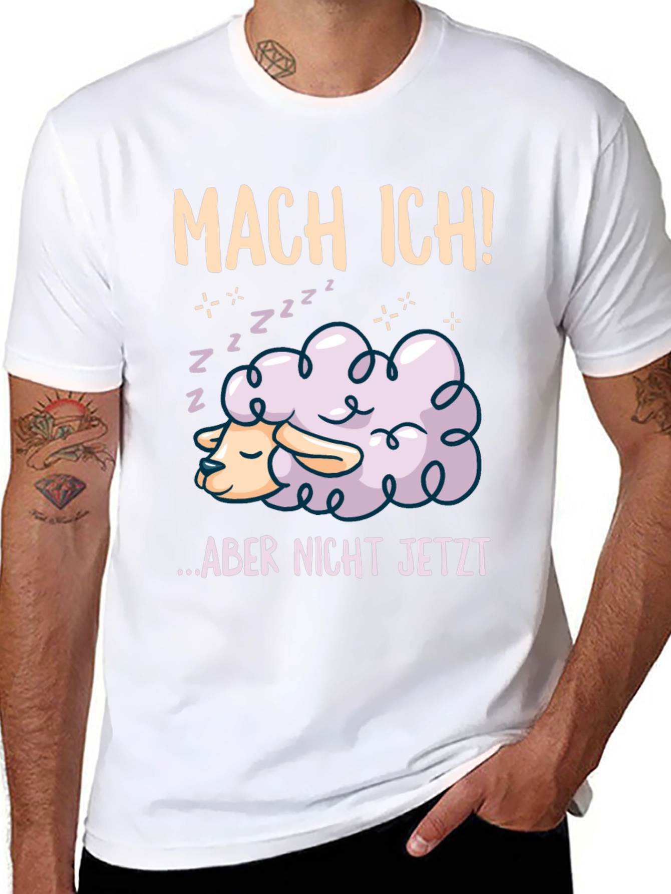 Mach Ich! T-Shirt - Sleeping Sheep Design