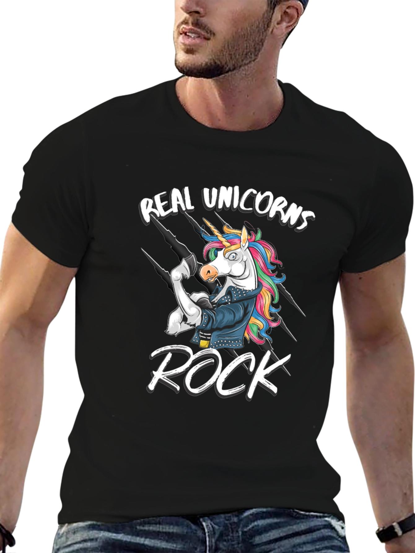 Real Unicorns Rock T-Shirt - Black