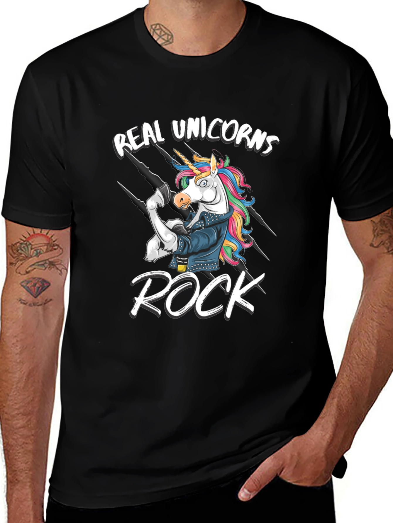 Real Unicorns Rock T-Shirt - Black