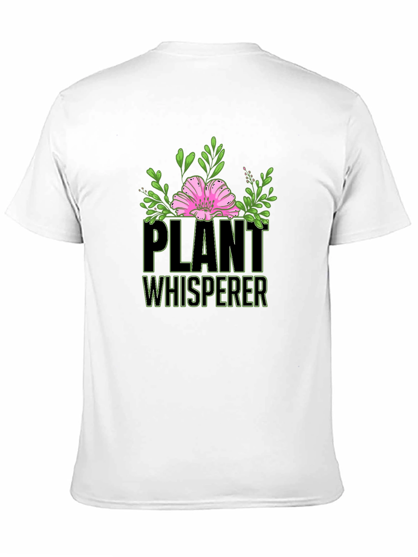 Plant Whisperer Graphic T-Shirt - Black Cotton Tee