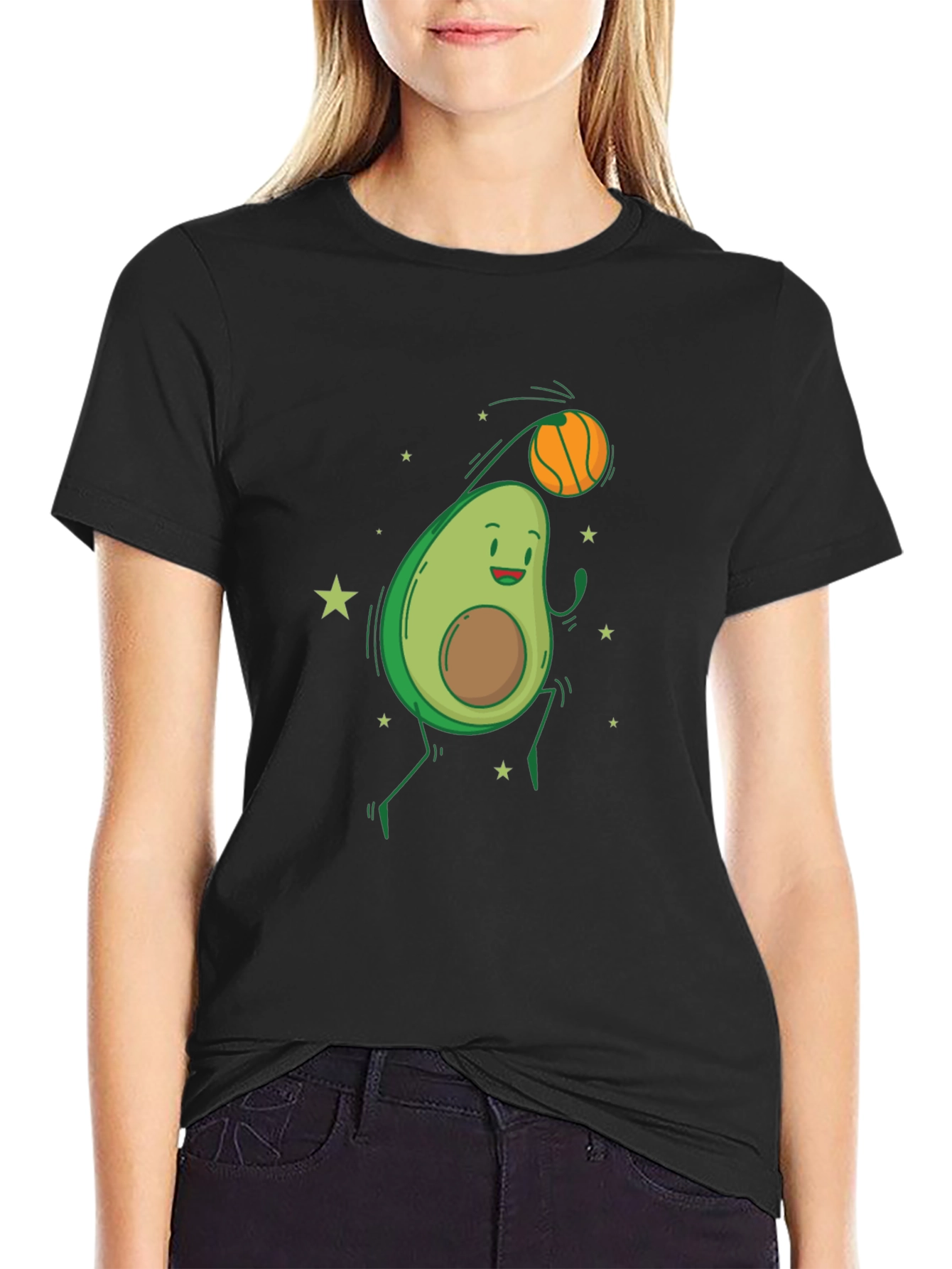 Avocado Basketball Graphic Tee