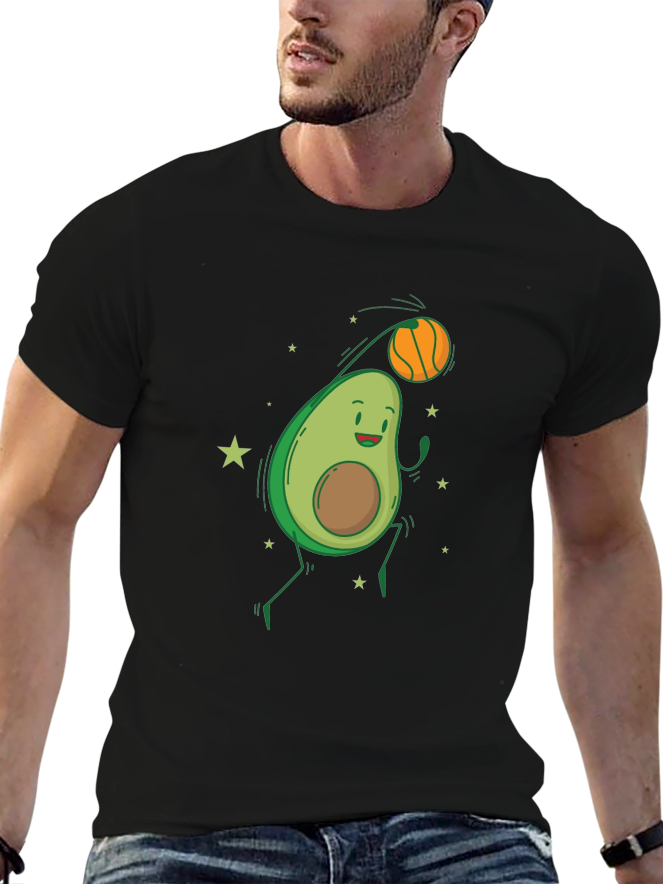Avocado Basketball Graphic Tee