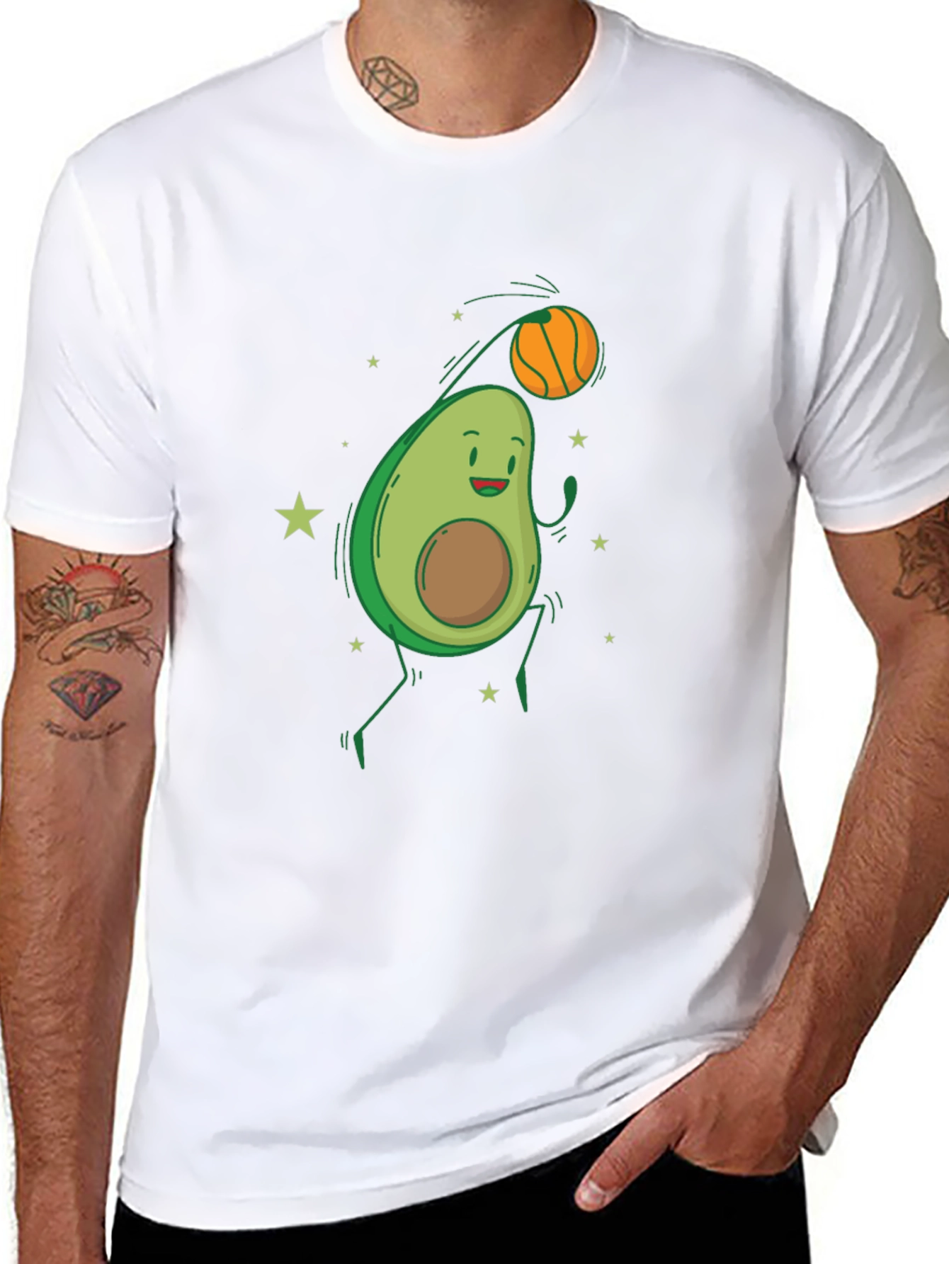 Avocado Basketball Graphic Tee