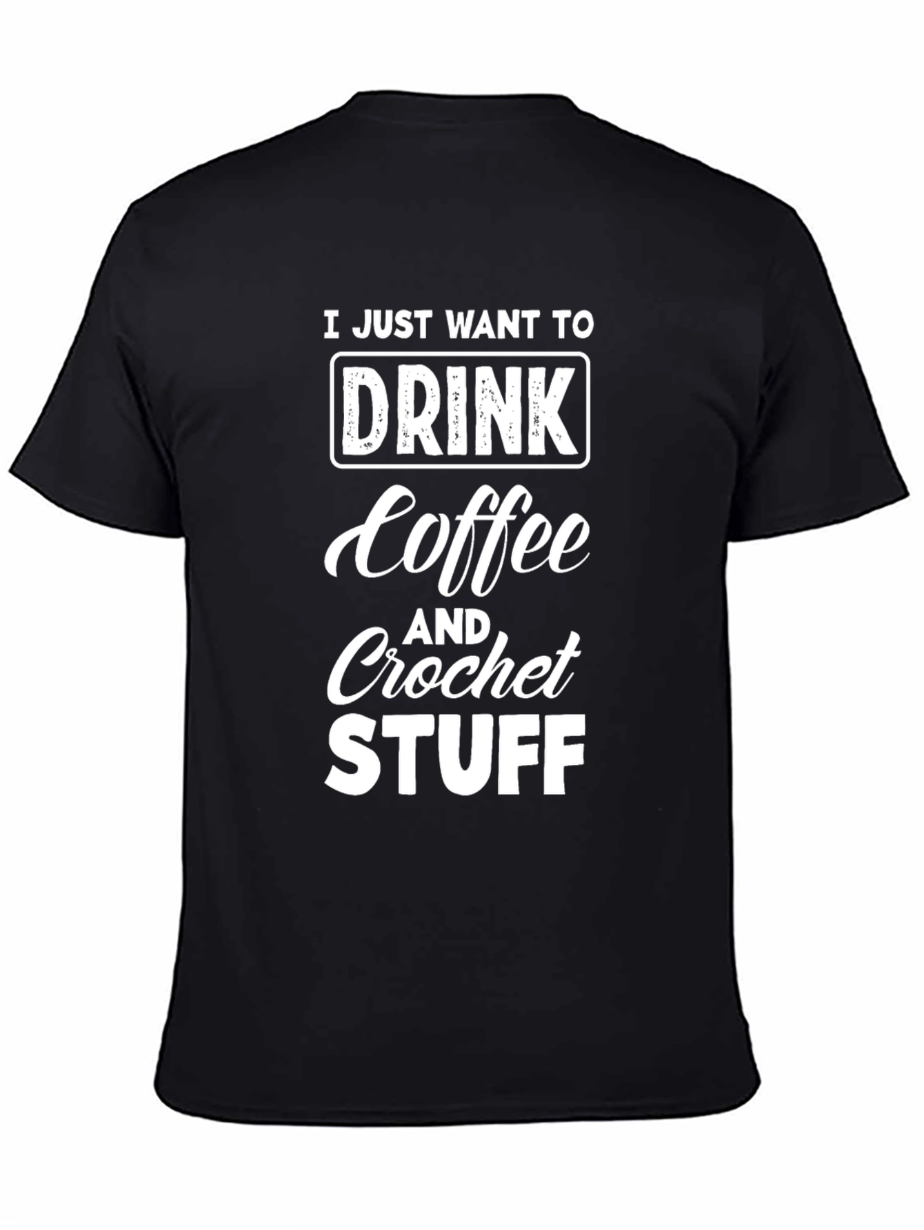 Coffee & Crochet T-Shirt - Funny Hobby Tee