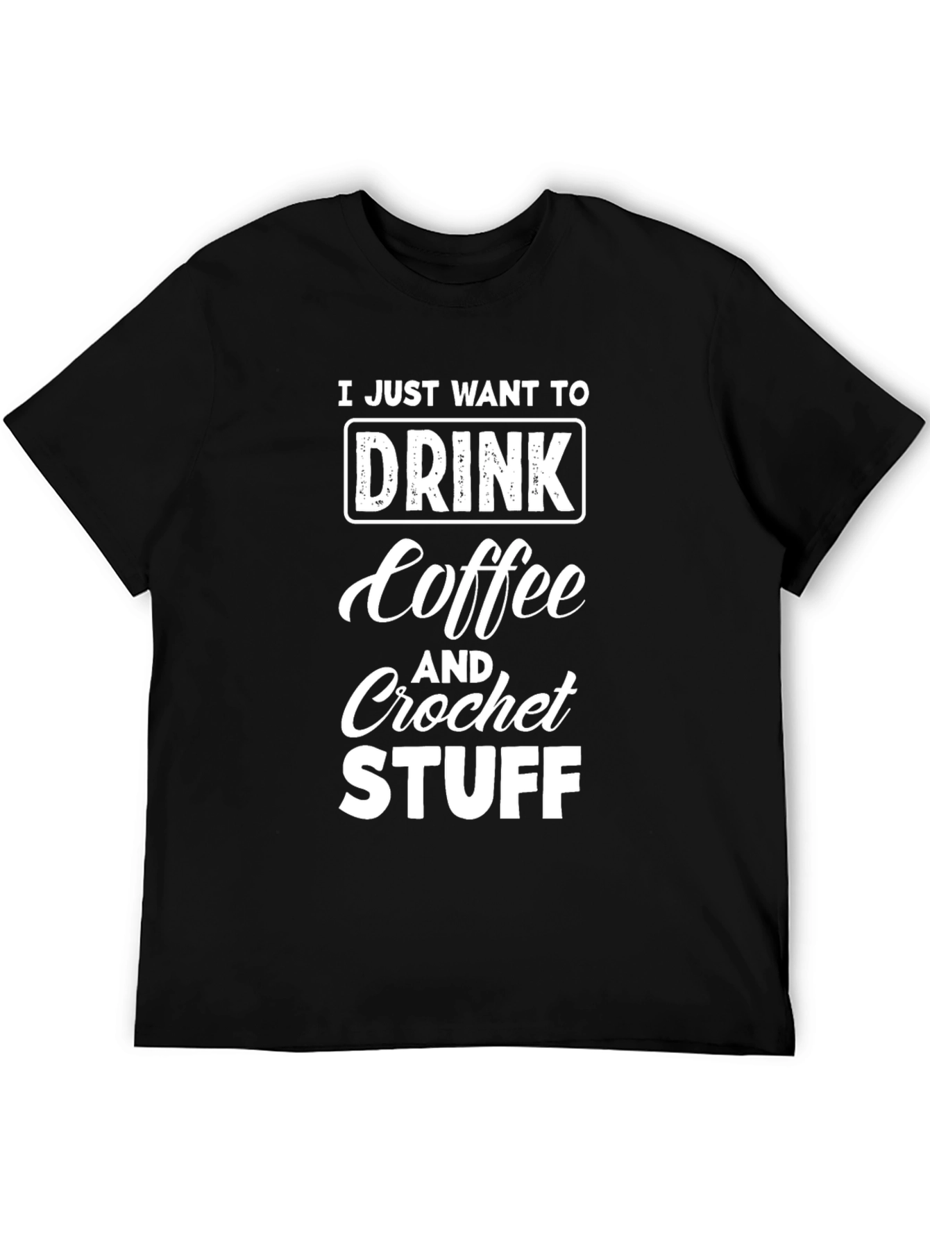 Coffee & Crochet T-Shirt - Funny Hobby Tee