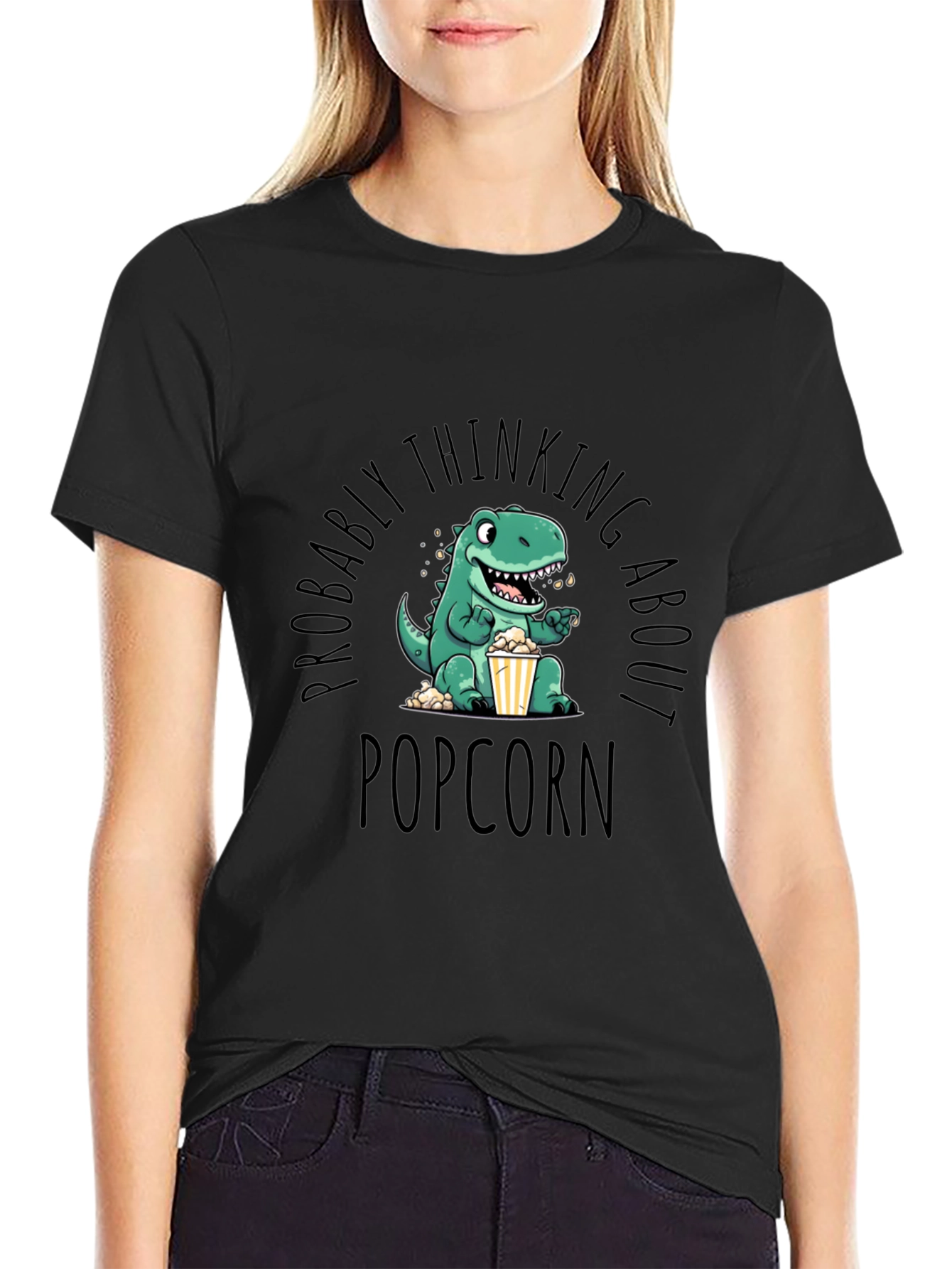 Dino Popcorn T-Shirt - Foodie Fun!