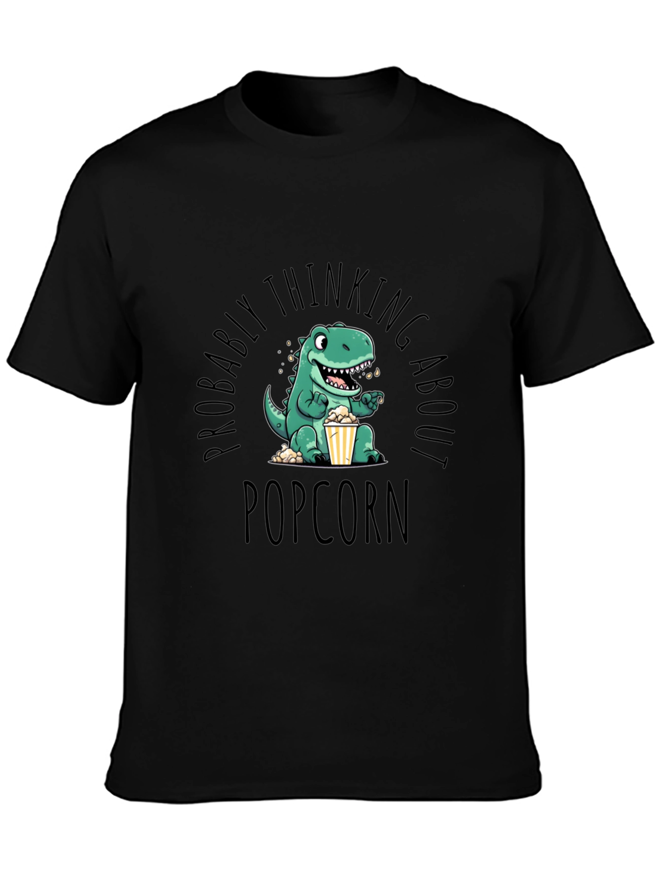 Dino Popcorn T-Shirt - Foodie Fun!