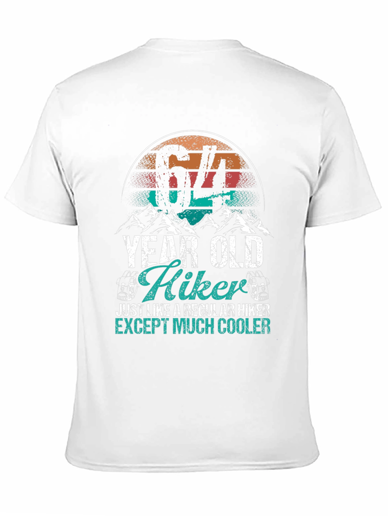 64 Year Old Hiker T-Shirt - Cool Hiking Apparel