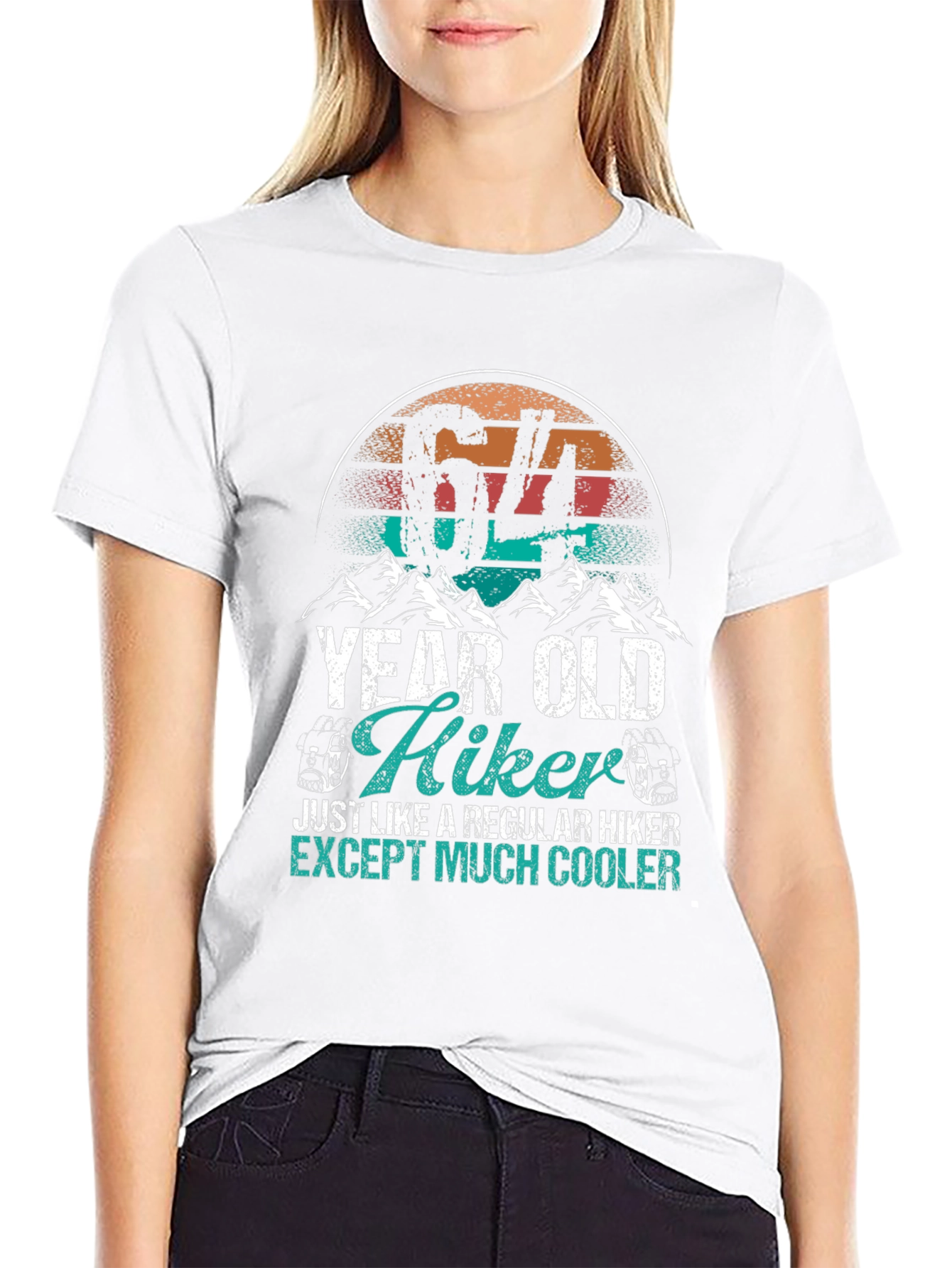 64 Year Old Hiker T-Shirt - Cool Hiking Apparel