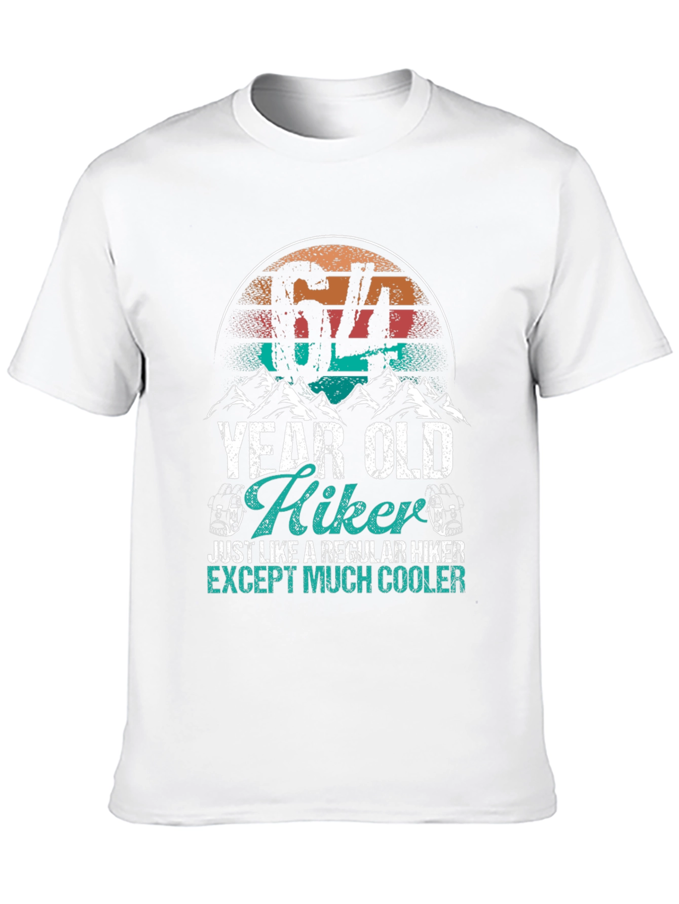 64 Year Old Hiker T-Shirt - Cool Hiking Apparel