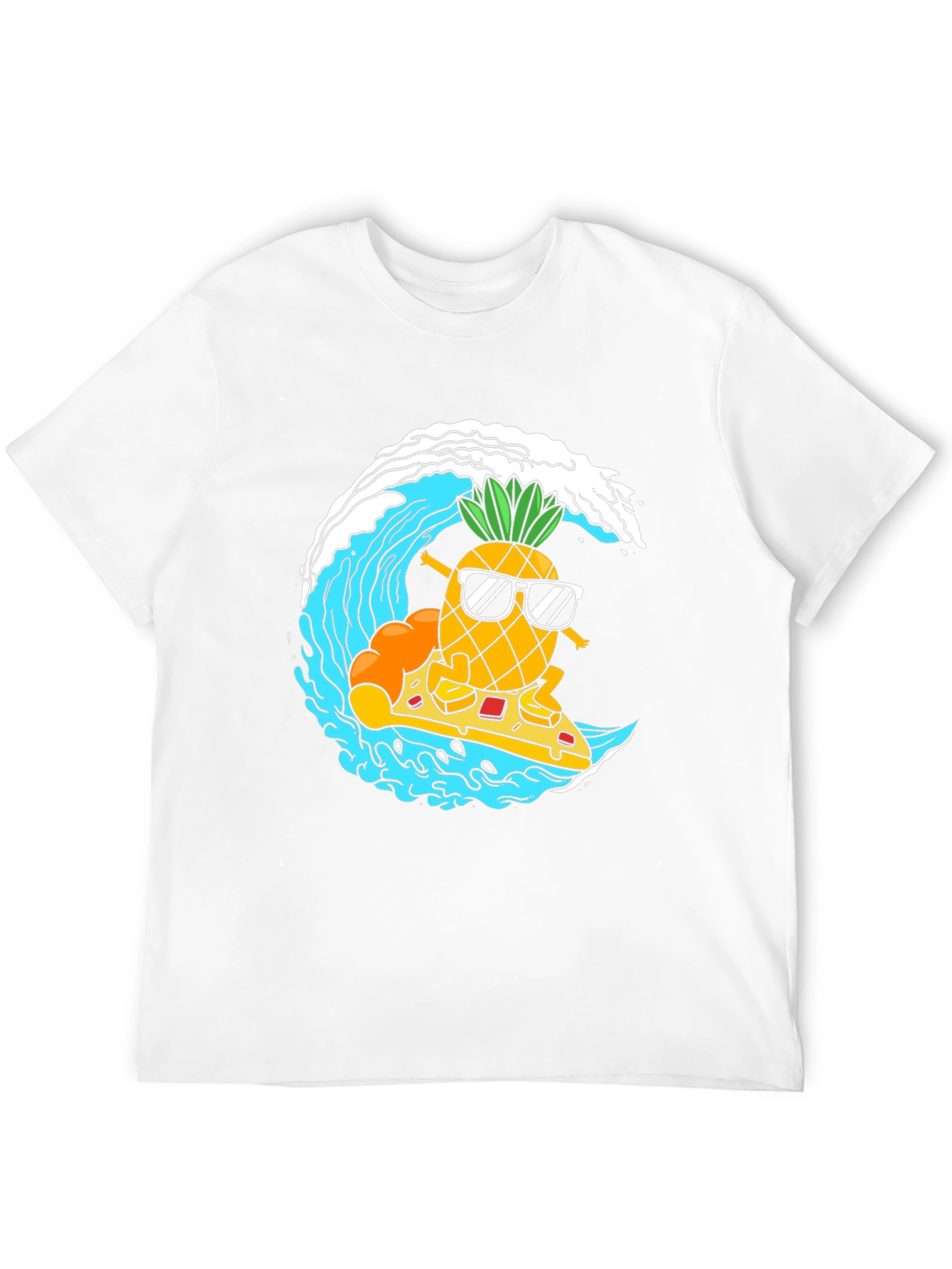 Surfing Pineapple Pizza T-Shirt