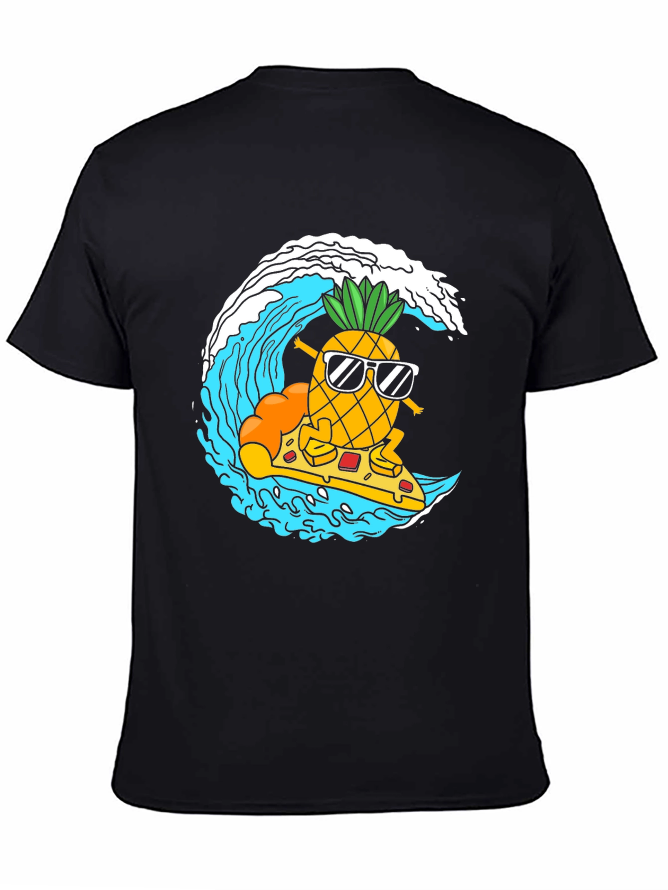 Surfing Pineapple Pizza T-Shirt