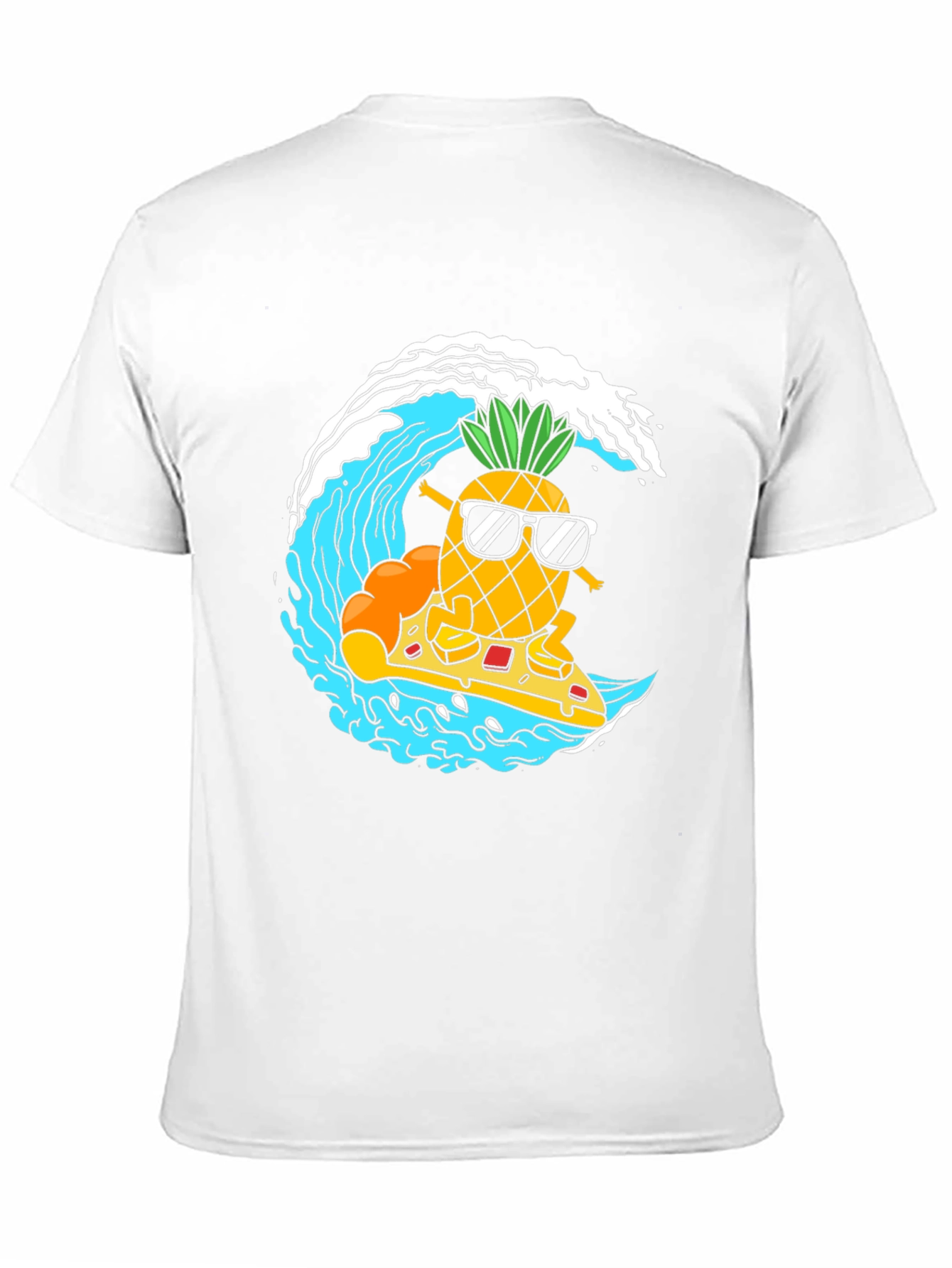 Surfing Pineapple Pizza T-Shirt