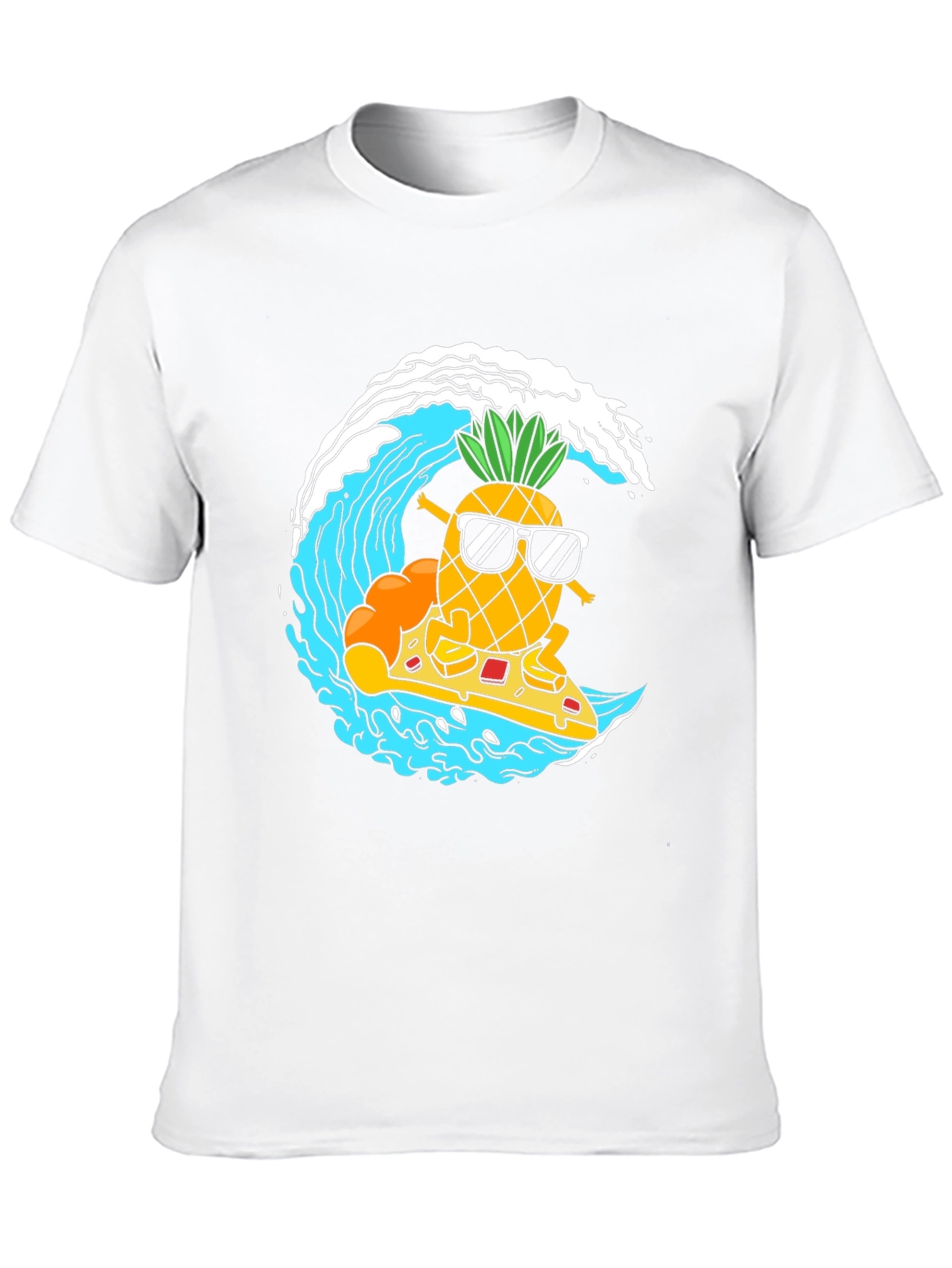 Surfing Pineapple Pizza T-Shirt