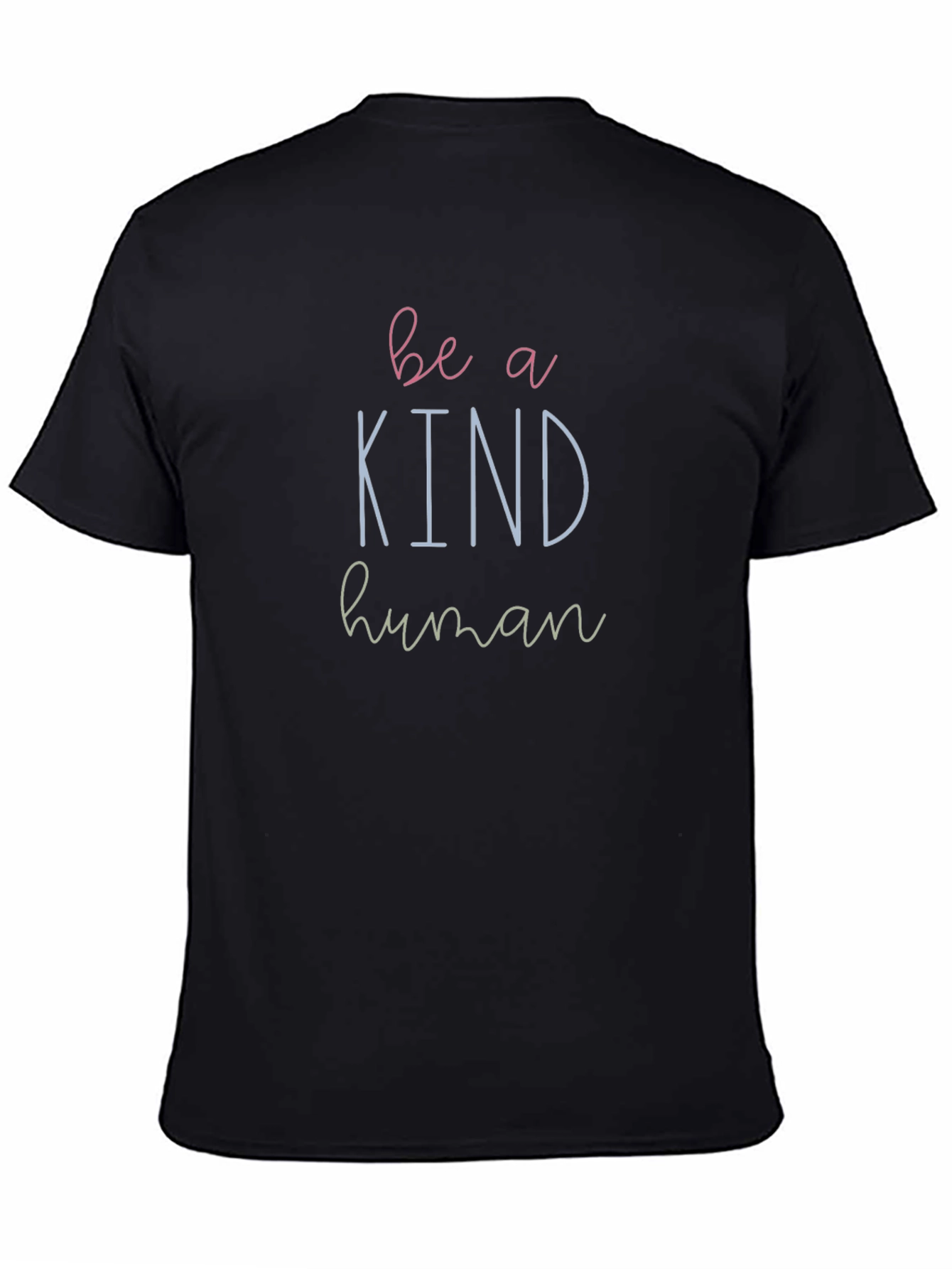 Be A Kind Human Black Graphic T-Shirt