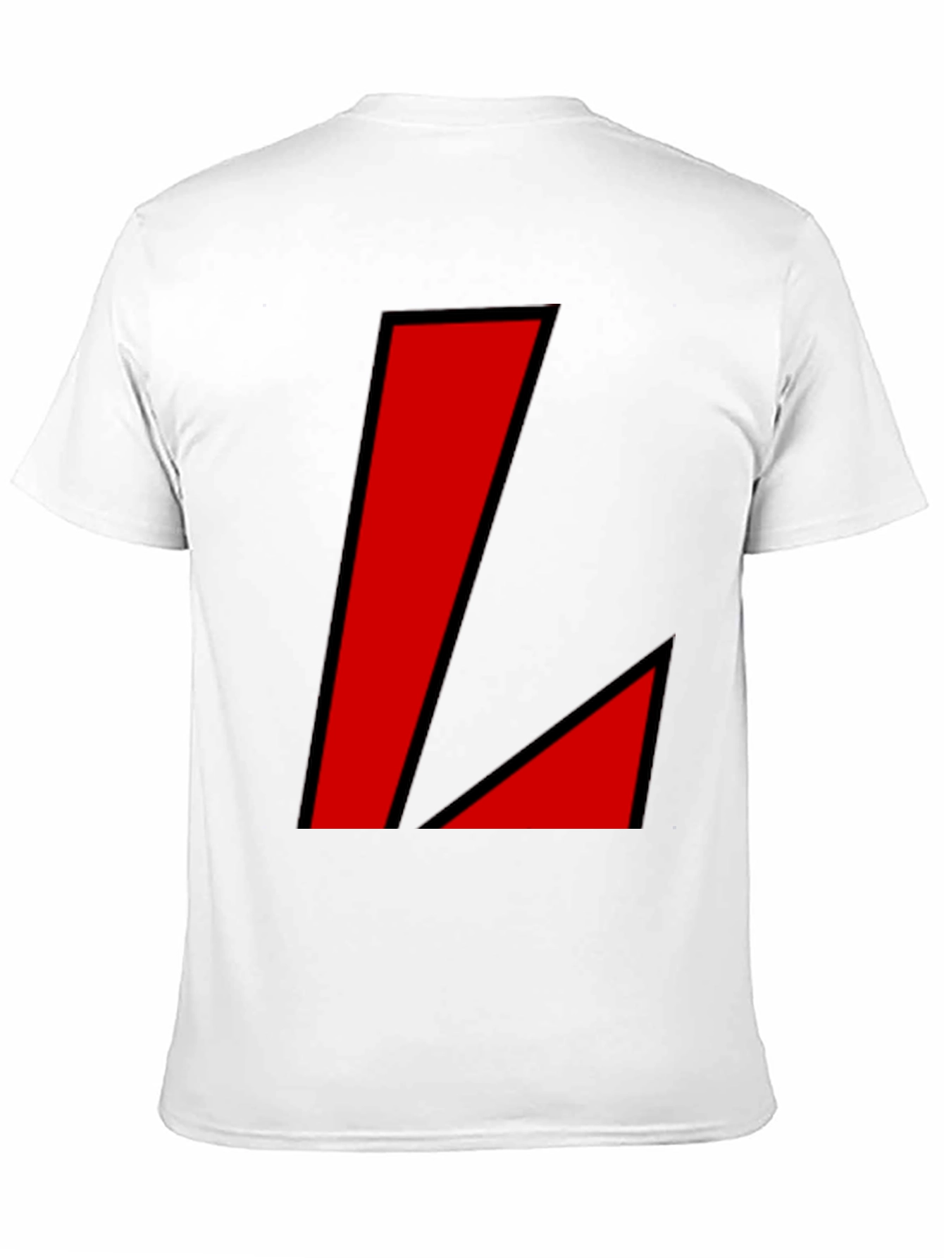 Bold Red Geometric Graphic T-Shirt