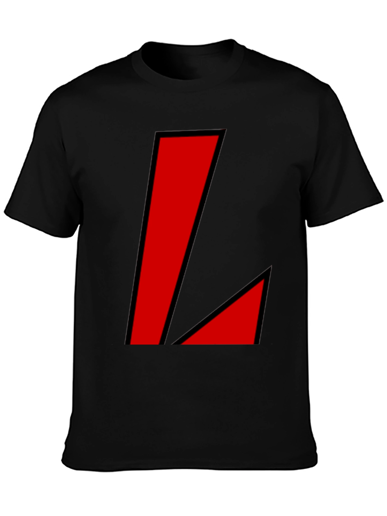 Bold Red Geometric Graphic T-Shirt