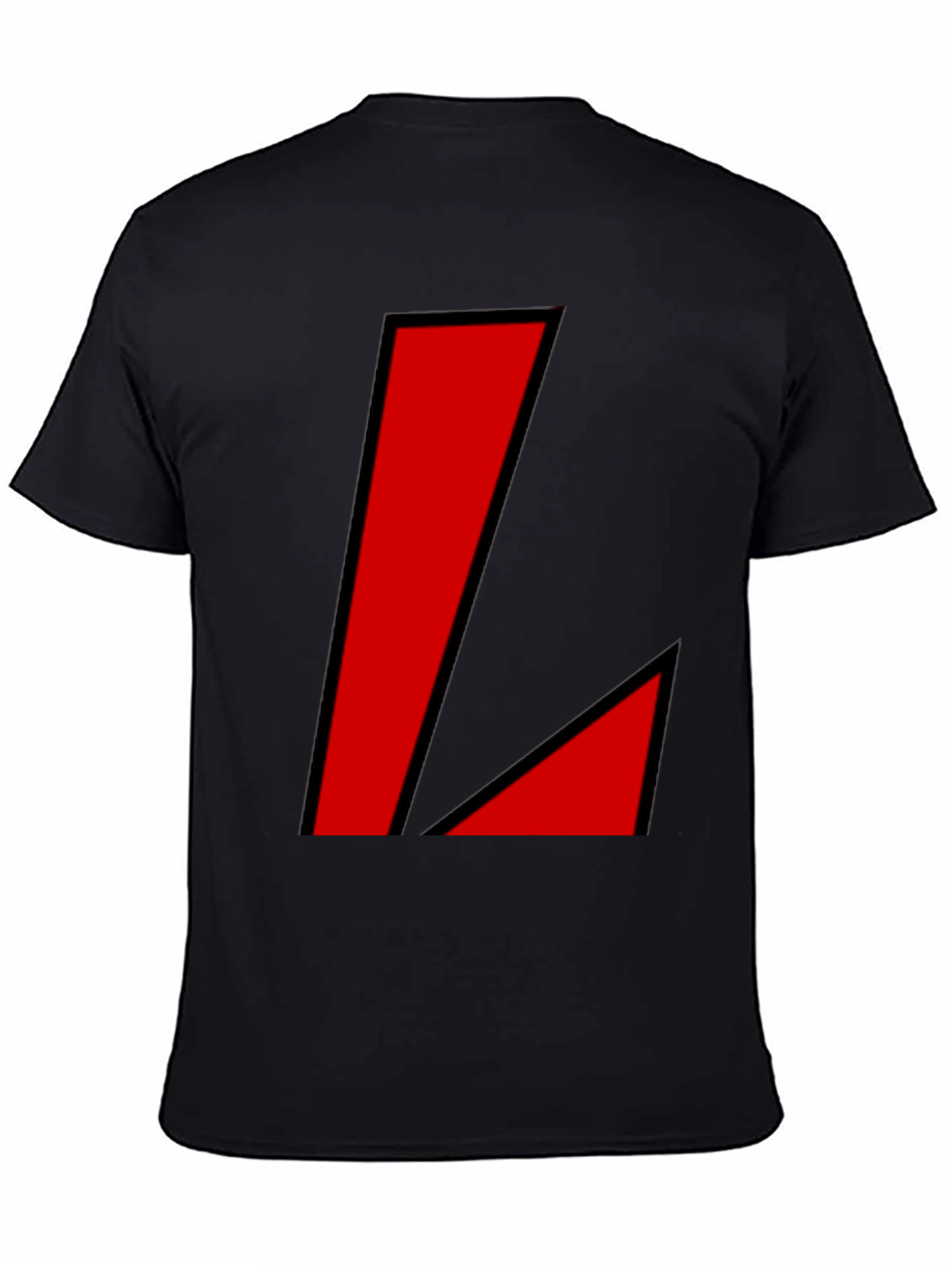 Bold Red Geometric Graphic T-Shirt