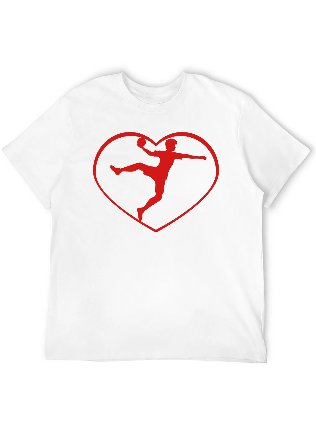 Handball Heartbeat Tee - Love Handball Black T-Shirt