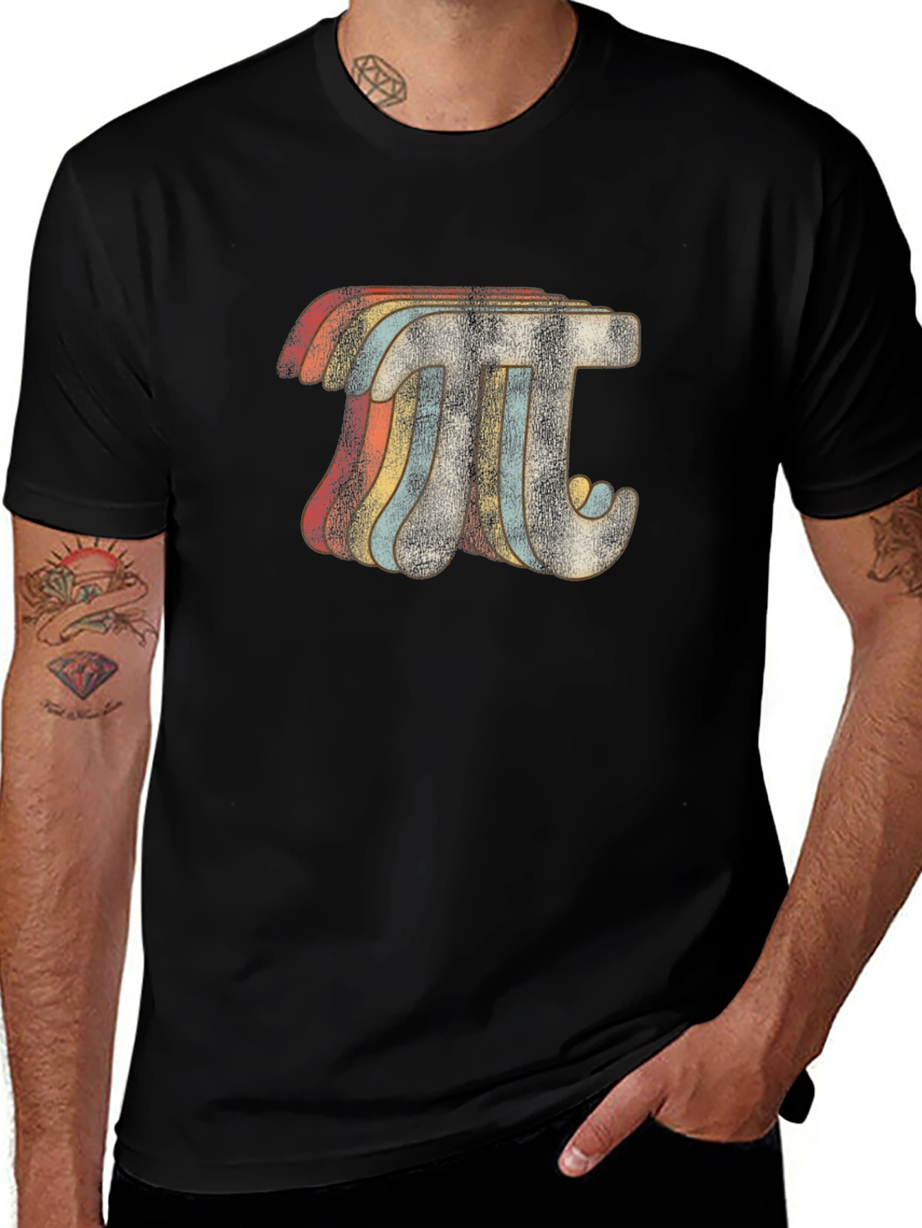 Retro Pi Symbol T-Shirt