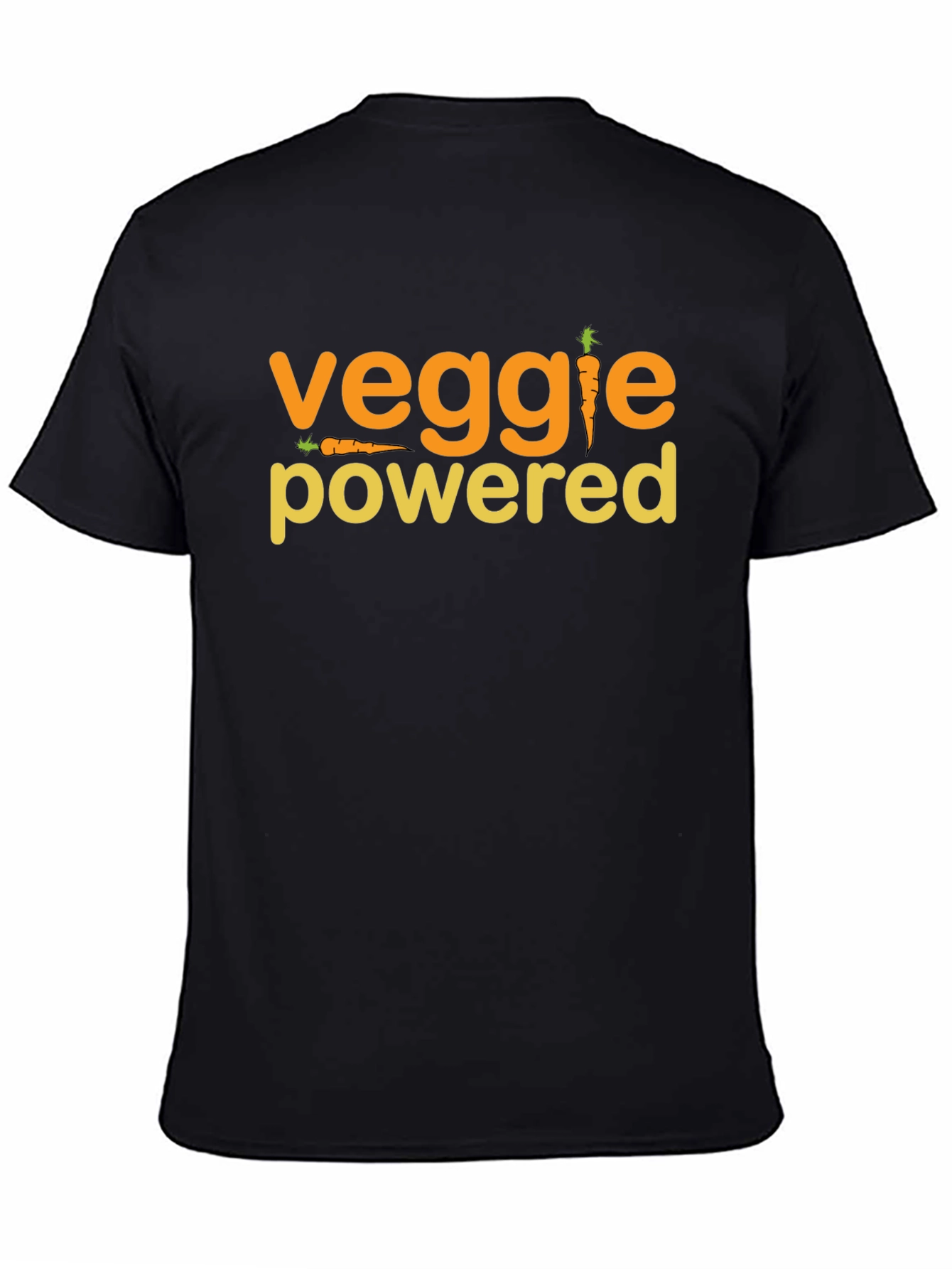 Veggie Powered Graphic Tee - Black Casual T-Shirt