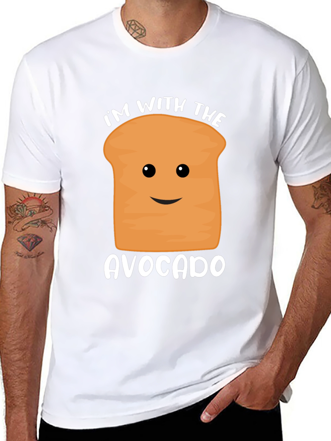 Im with the Avocado Funny Graphic Tee