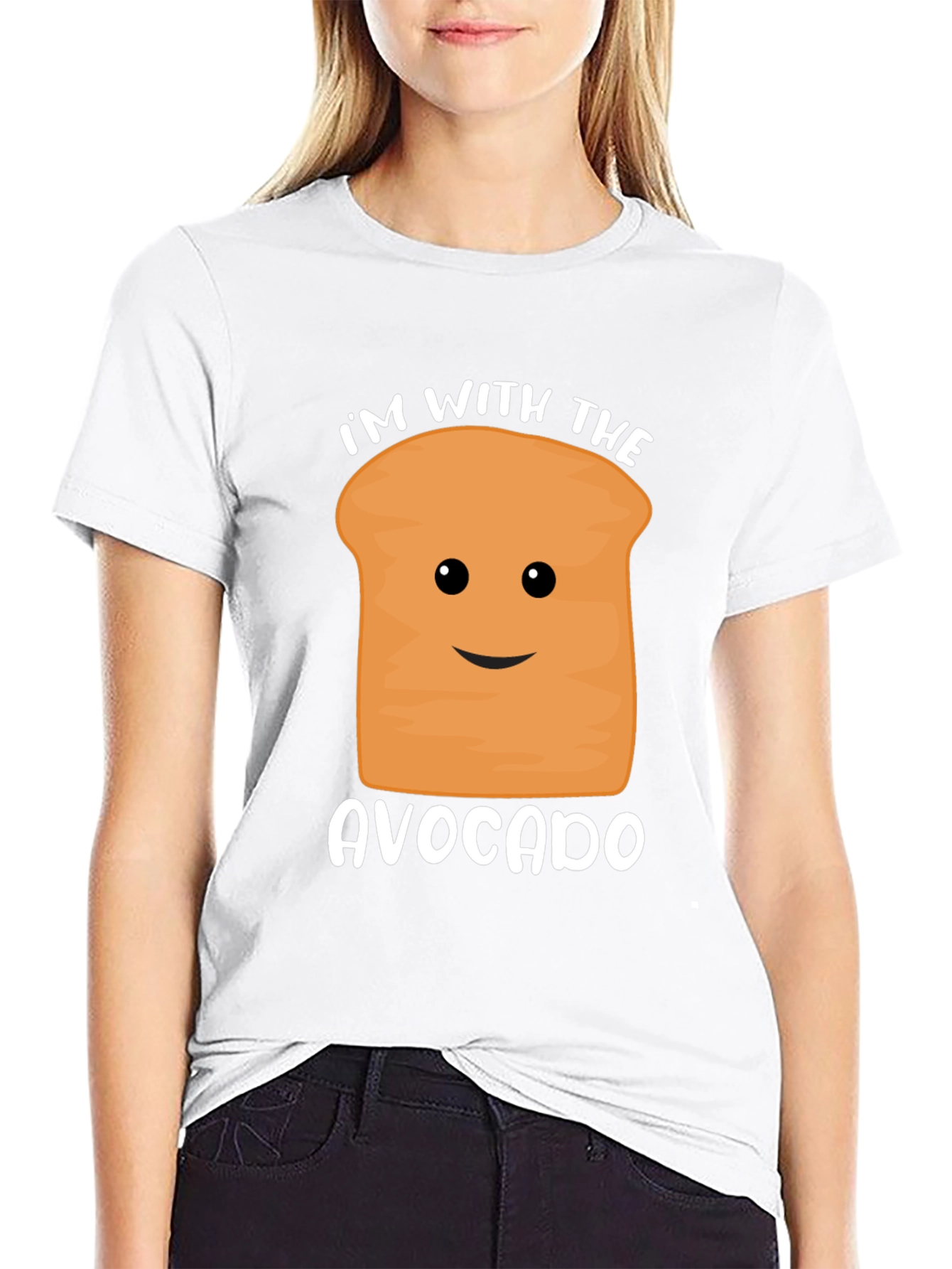 Im with the Avocado Funny Graphic Tee