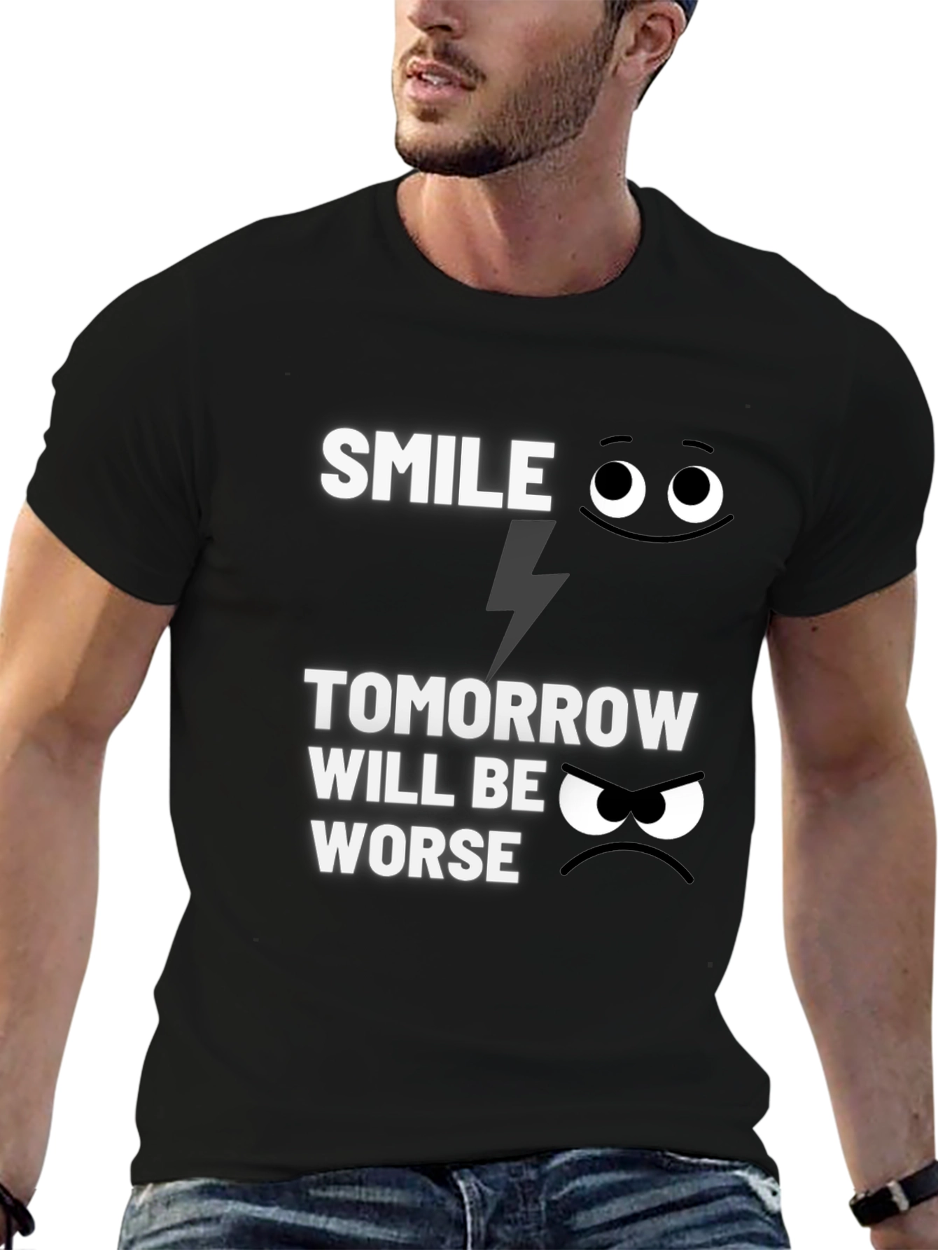 Smile Tomorrow Will Be Worse Graphic Tee