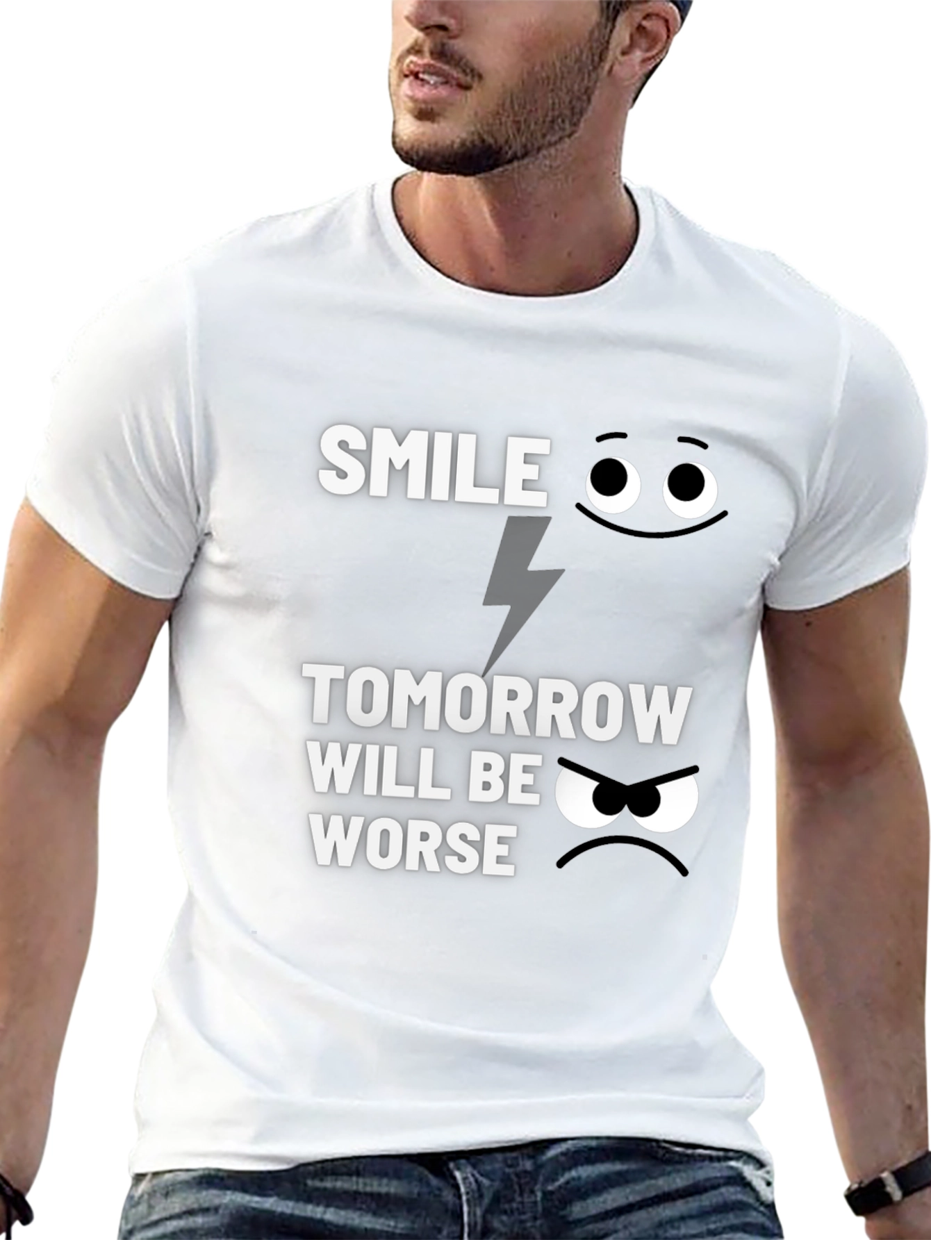 Smile Tomorrow Will Be Worse Graphic Tee